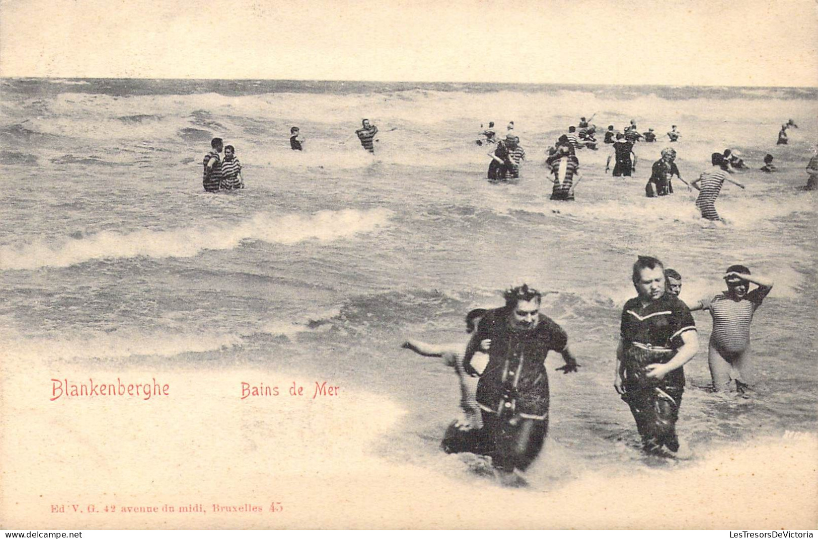 BELGIQUE - Blankenberghe - Bains De Mer - Carte Postale Ancienne - Blankenberge