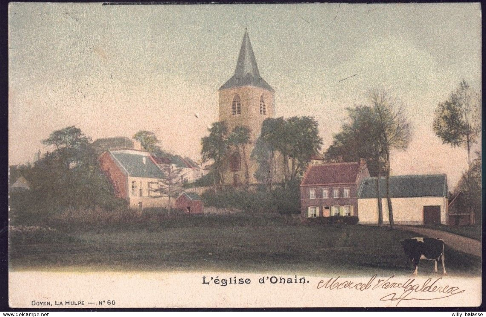 +++ CPA - OHAIN - Eglise - Couleur 1902 // - Lasne