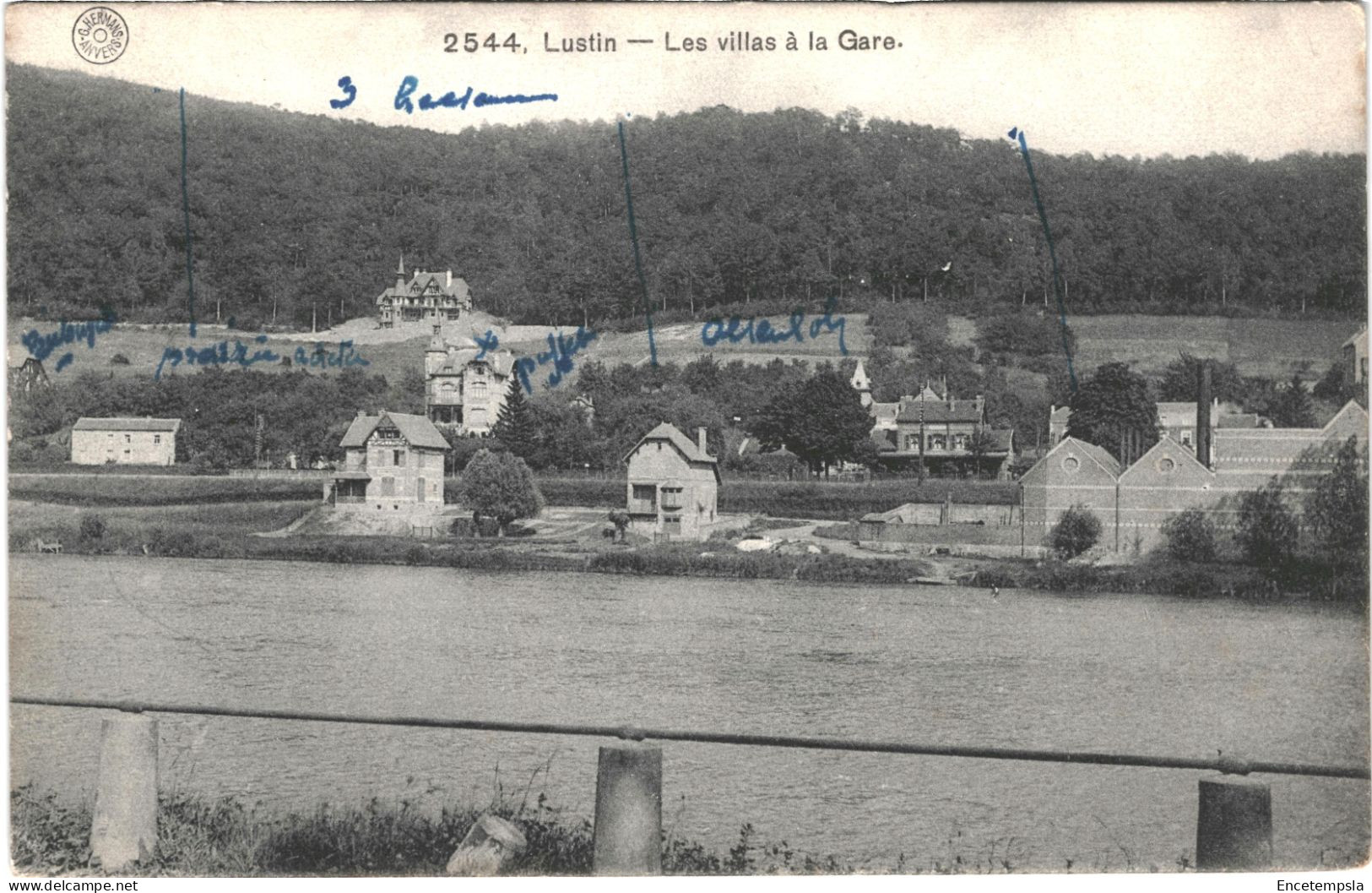 CPA- Carte Postale Belgique Lustin Les Villas à La Gare 1909 VM68402ok - Profondeville