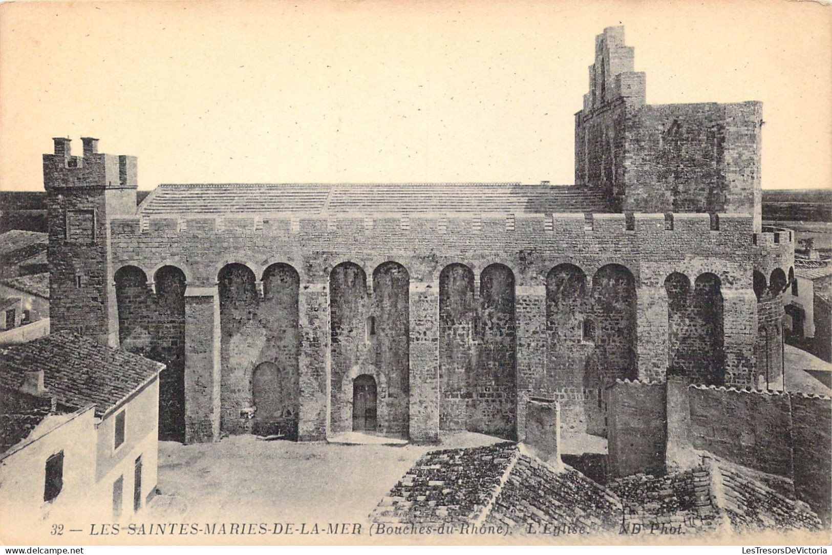 FRANCE - 13 - Les Saintes-Maries-de-la-Mer - L'Eglise - Carte Postale Ancienne - Otros & Sin Clasificación