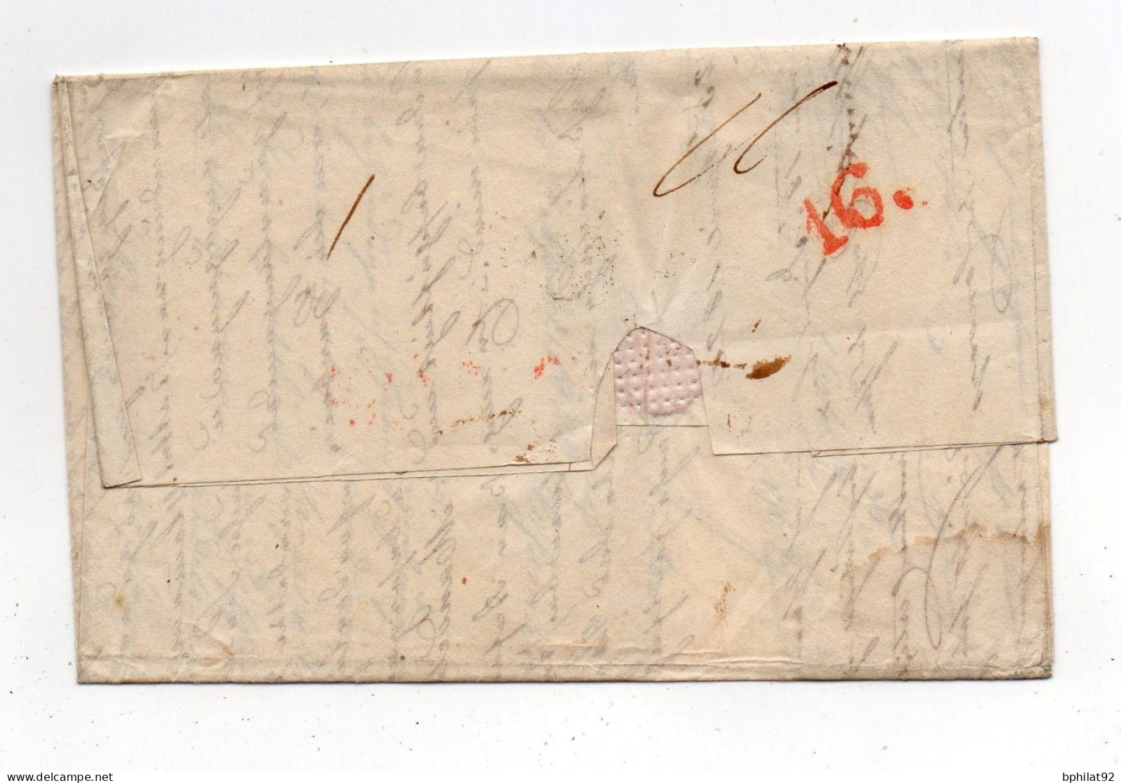 !!! LETTRE DE CADIX DE 1820 POUR BORDEAUX, MARQUE D'ENTREE ESPAGNE PAR BAYONNE - ...-1850 Prephilately