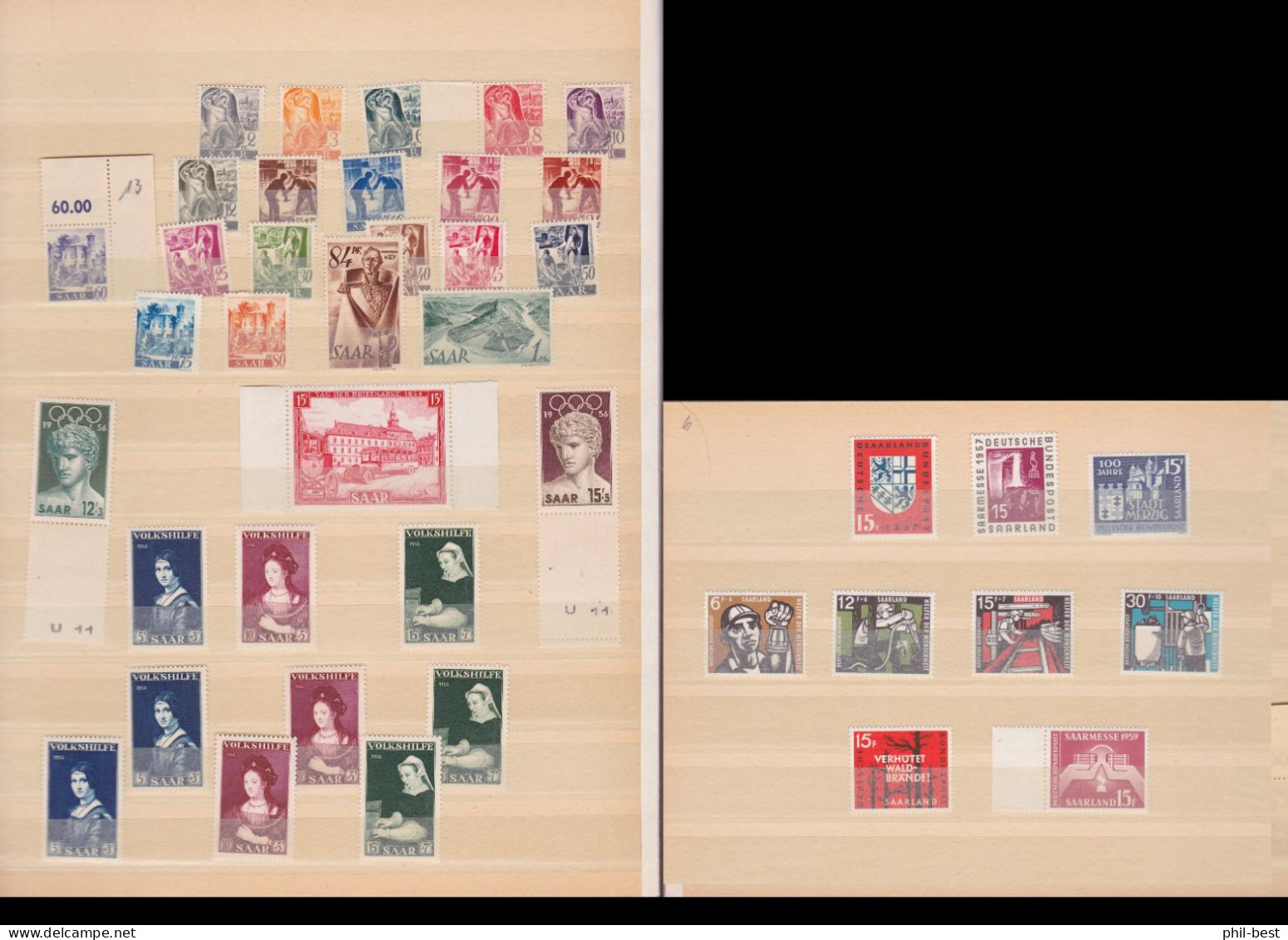 Saarland Ex 206 - 448 Lot Postfrisch #V061 - Collections, Lots & Séries