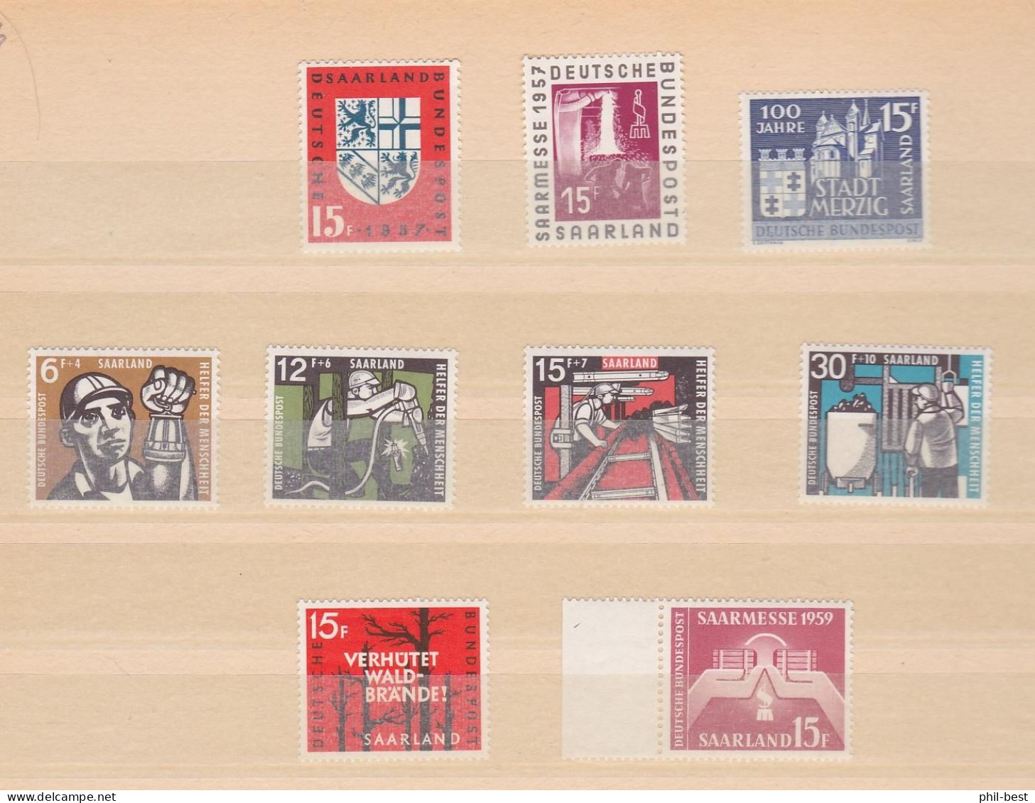 Saarland Ex 206 - 448 Lot Postfrisch #V061 - Collections, Lots & Séries