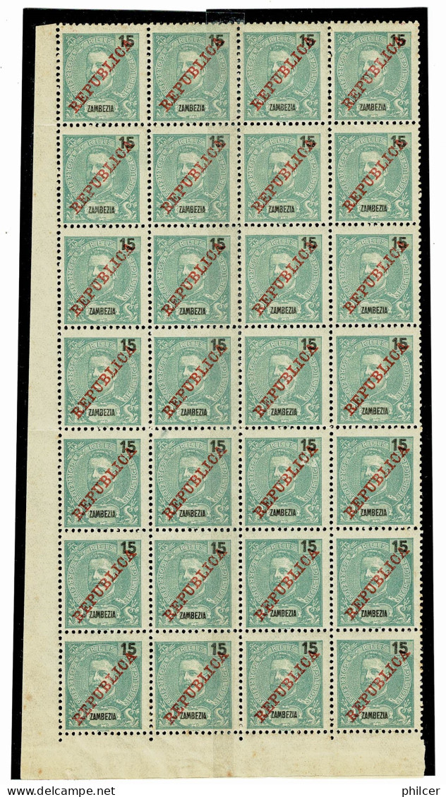 Zambézia, 1911, # 58, MH - Zambèze