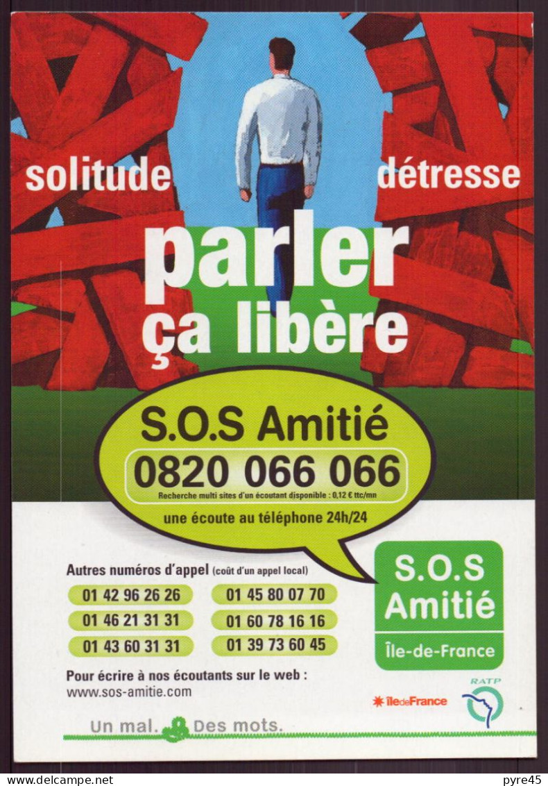 SOLITUDE DETRESSE PARLER CA LIBERE SOS AMITIE ILE DE FRANCE - Santé