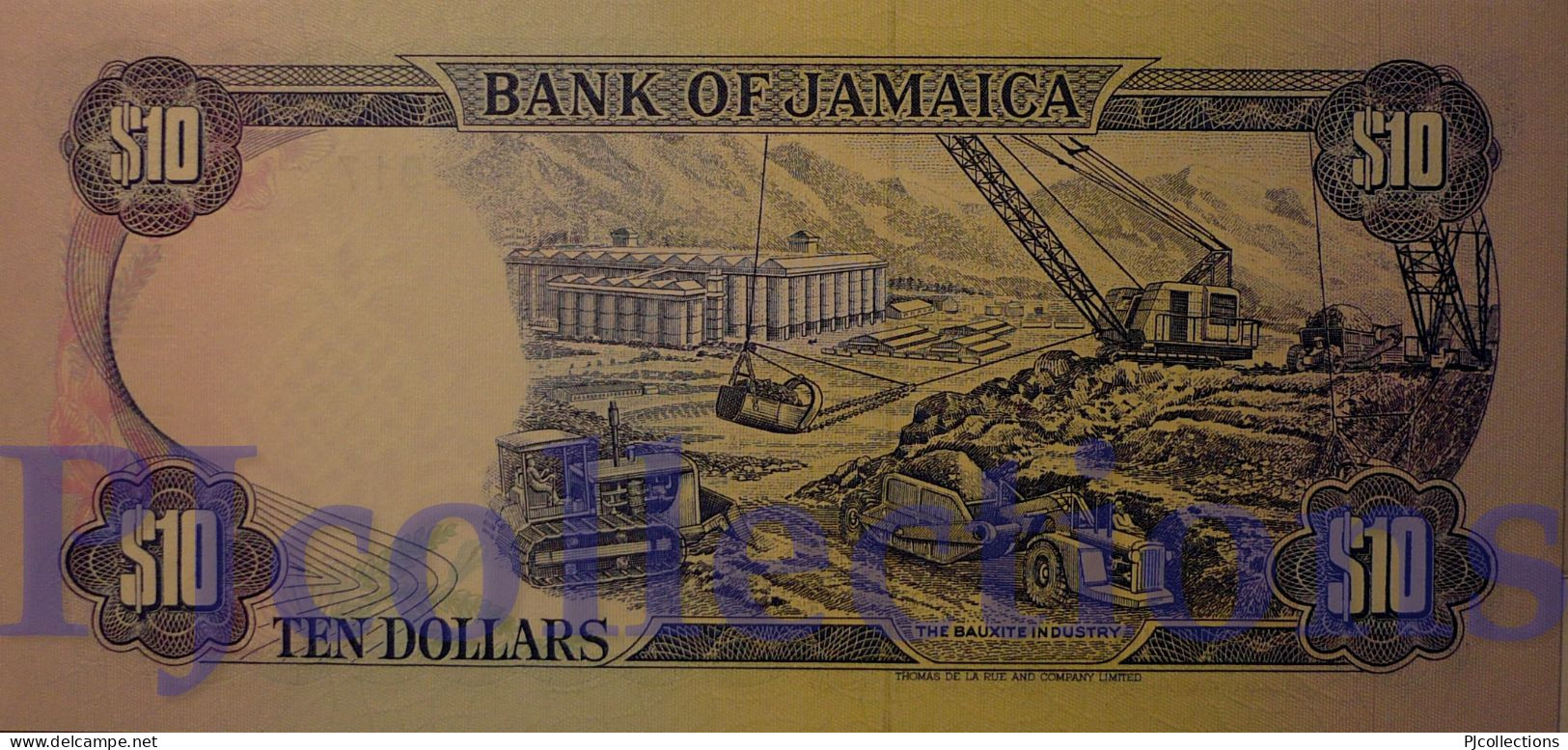 JAMAICA 10 DOLLARS 1994 PICK 71e UNC - Jamaica