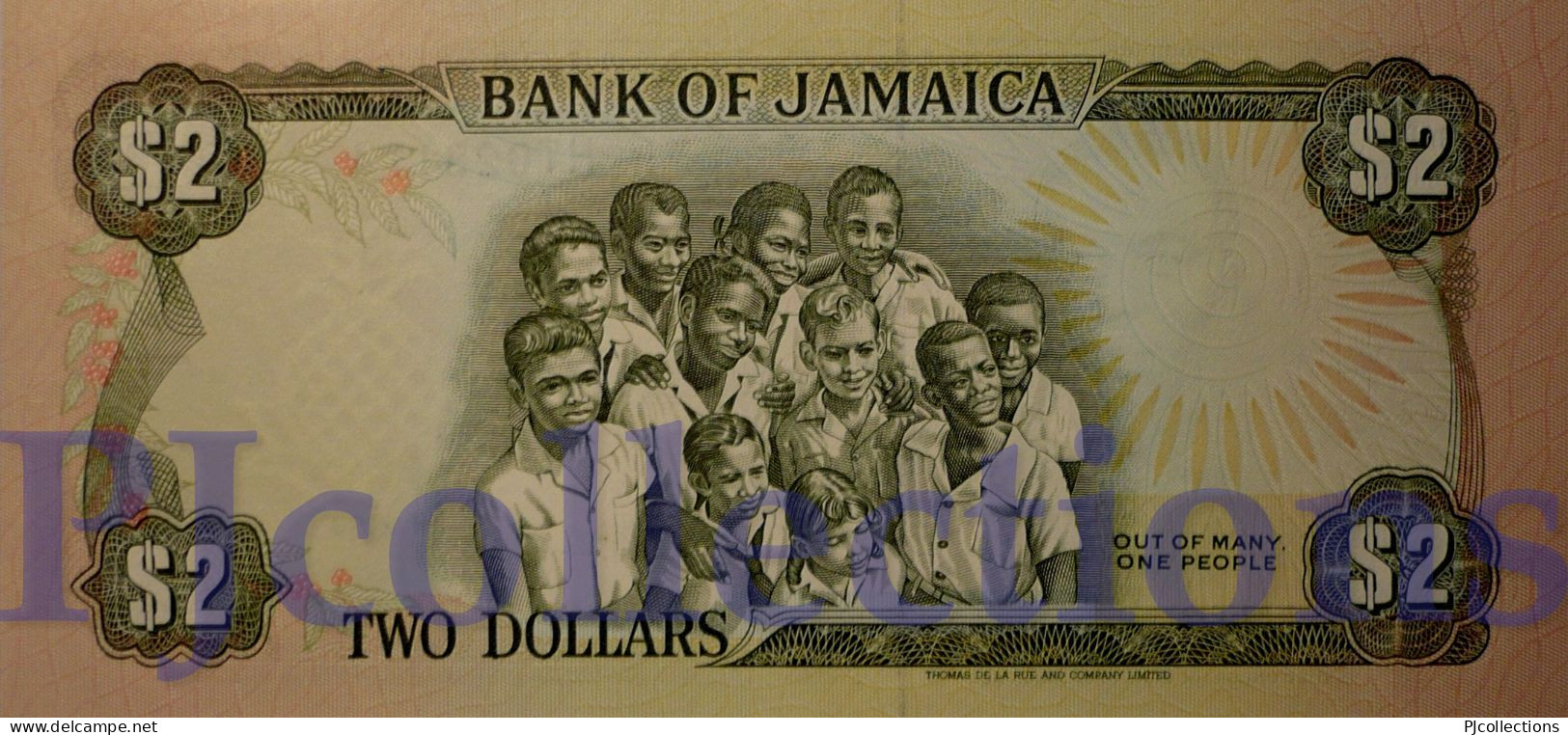 JAMAICA 2 DOLLARS 1993 PICK 69e UNC - Jamaique