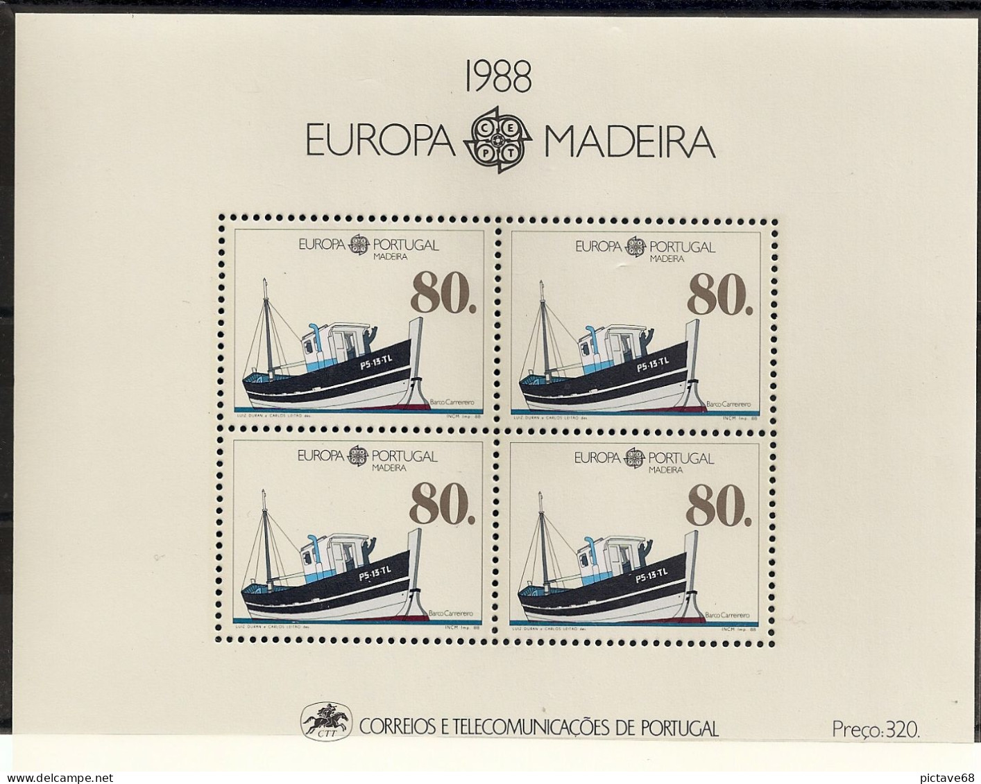 EUROPA / MADERE / BF N° 9 NEUF* * - Madeira
