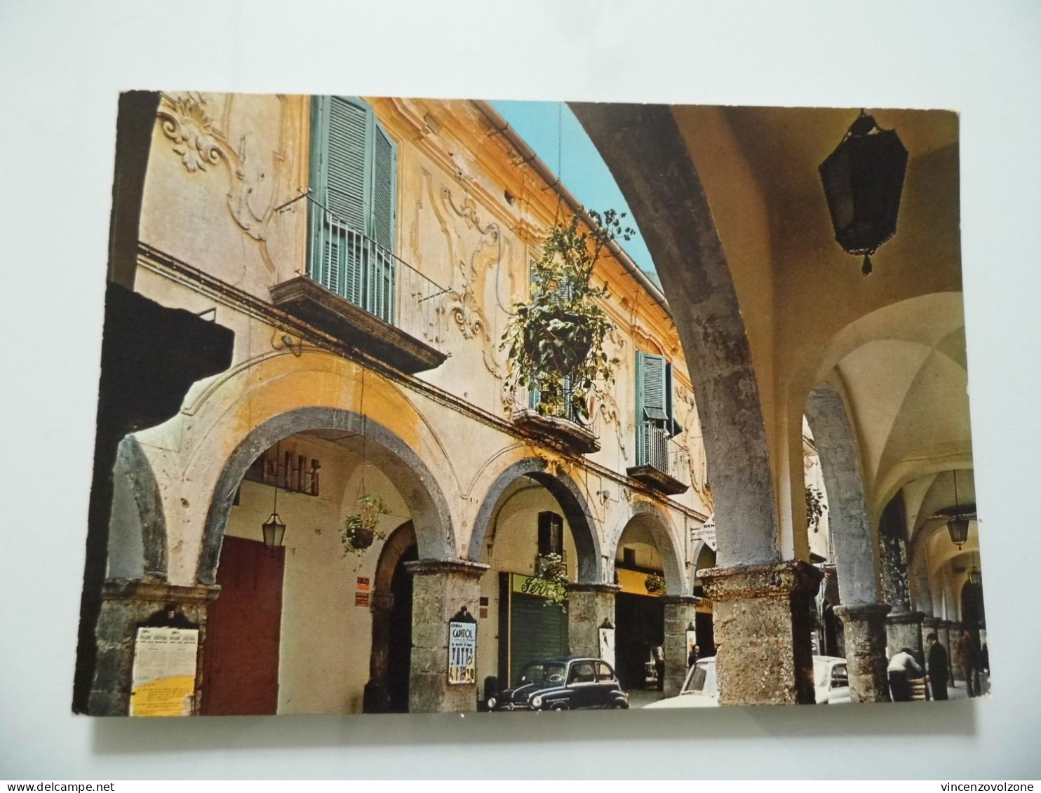 Cartolina Viaggiata "CAVA DEI TIRRENI ( SA ) Corso Italia - Il Porticato" 1971 - Cava De' Tirreni