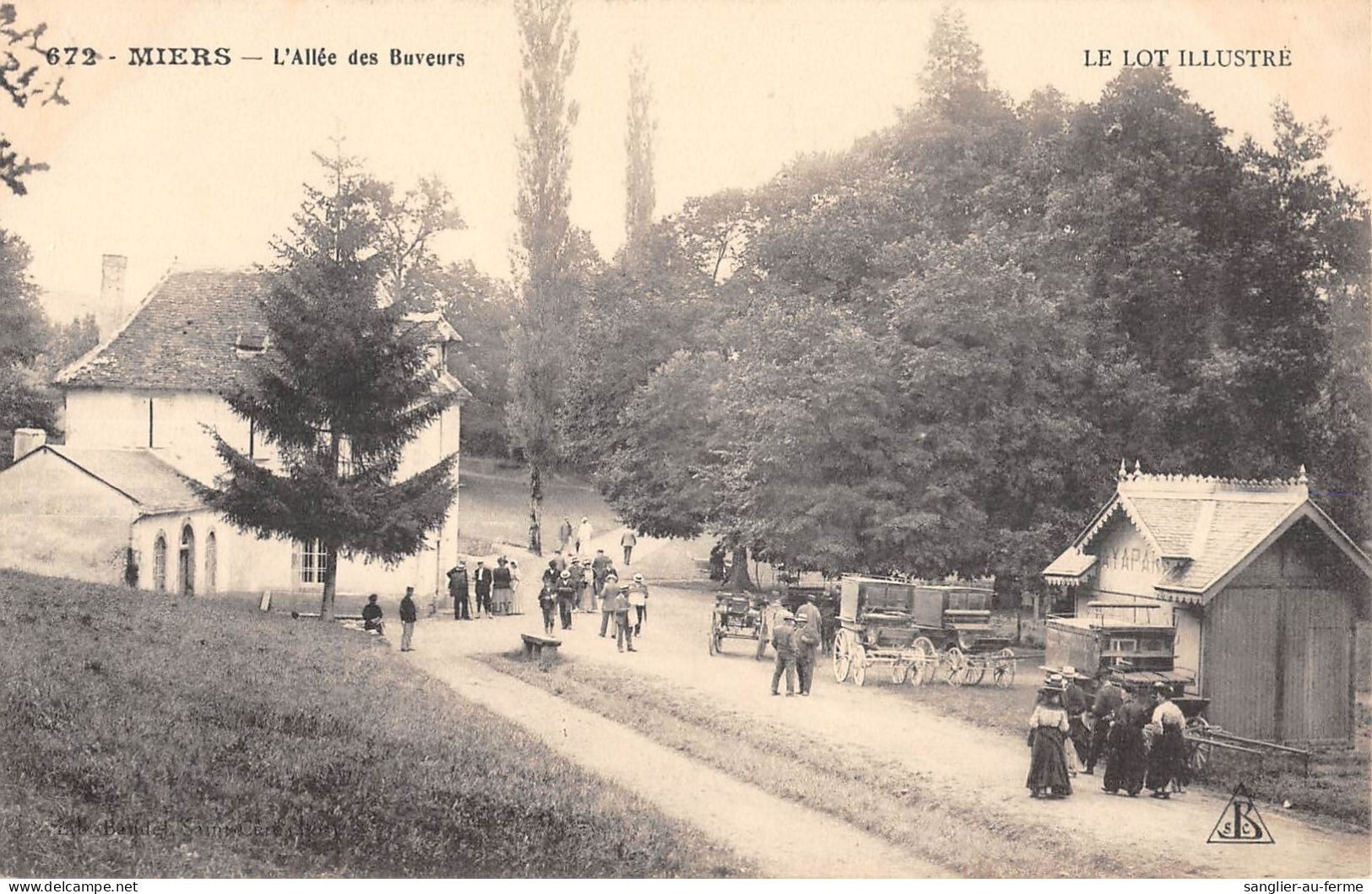 CPA 46 MIERS L'ALLEE DES BUVEURS - Sonstige & Ohne Zuordnung