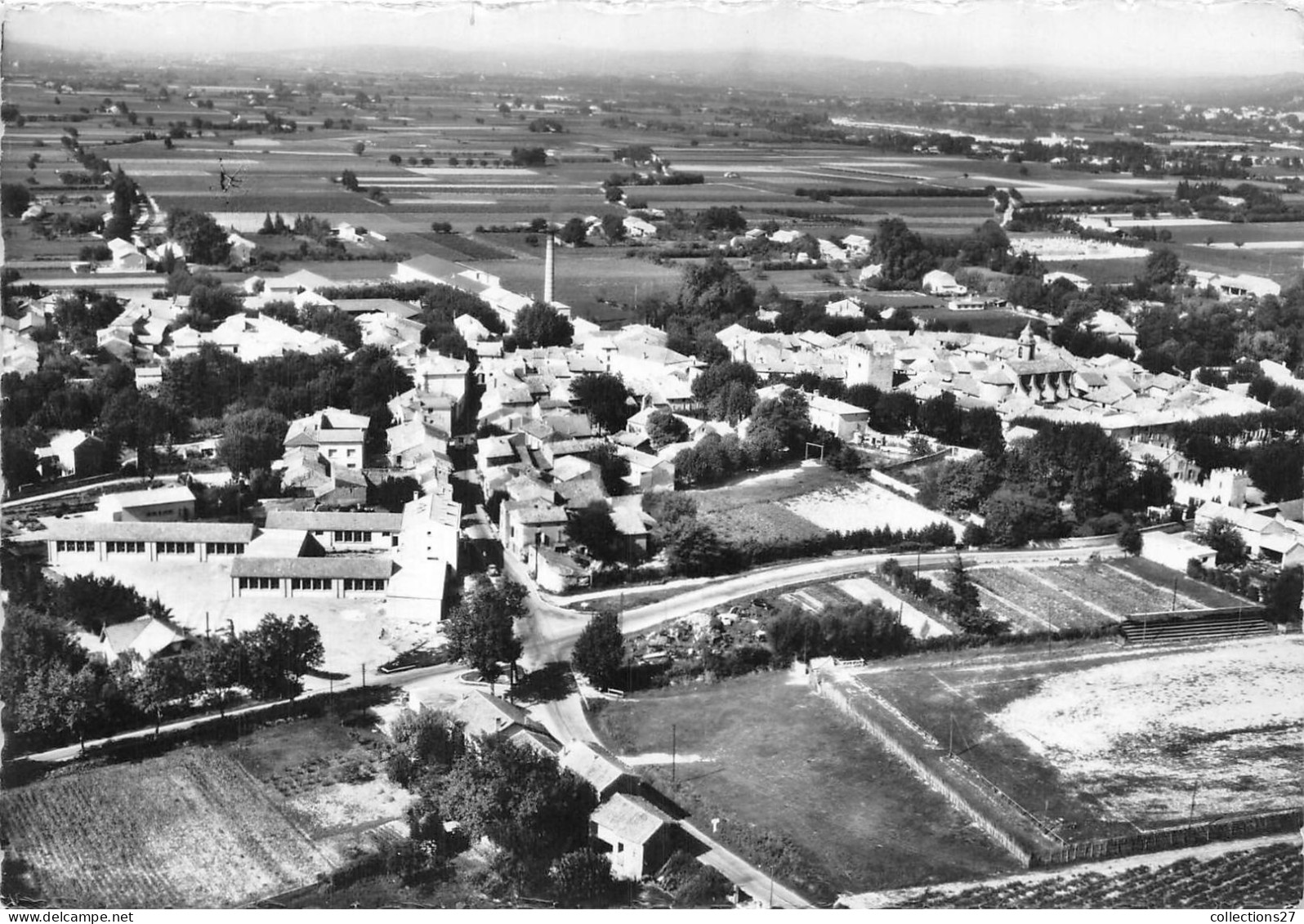 84-CAMARET- VUE GENERALE AERIENNE - Camaret Sur Aigues