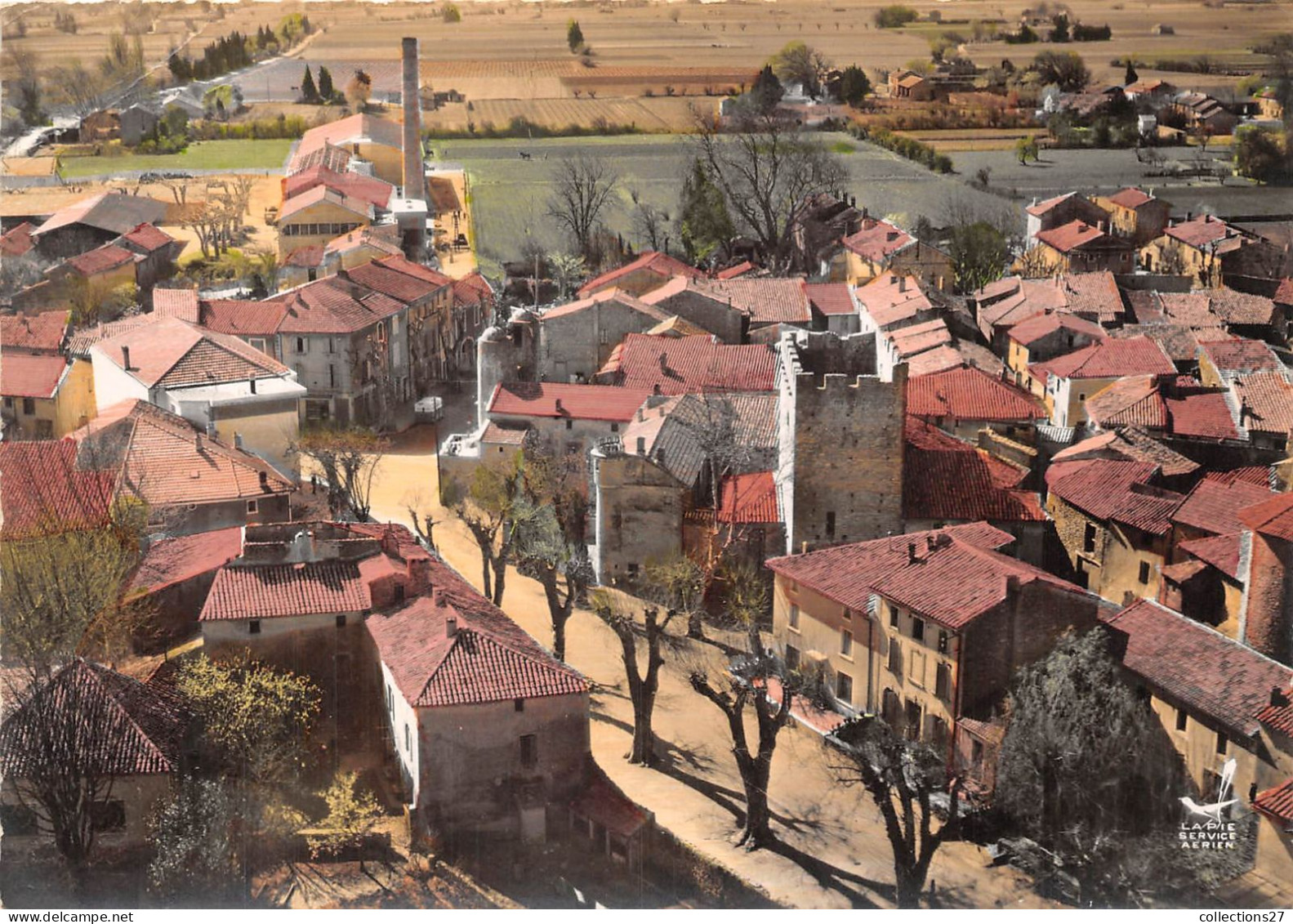 84-CAMARET- VUE GENERALE DU CIEL - Camaret Sur Aigues