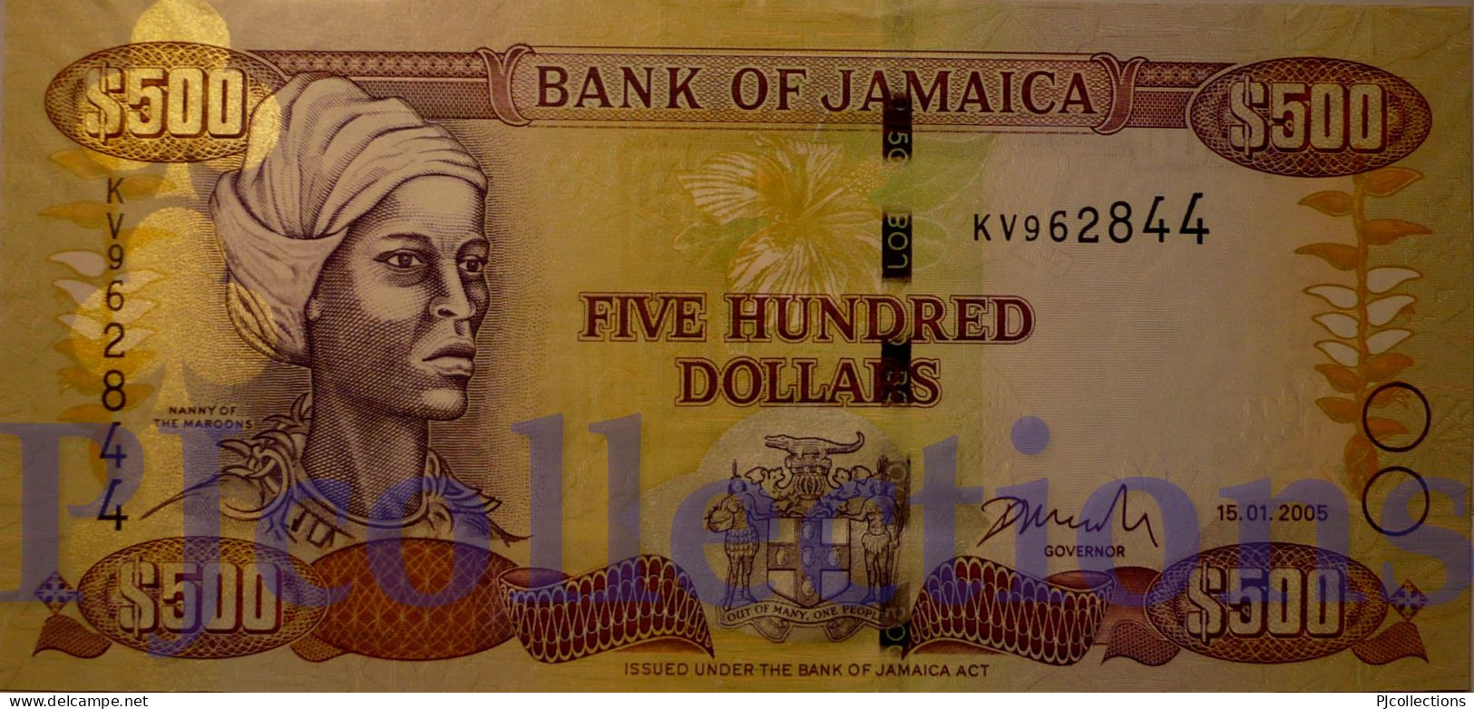 JAMAICA 500 DOLLARS 2005 PICK 85c UNC - Jamaique