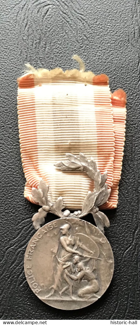 Medaille D’Honneur Ministere De L’Interieur - Police Française - Mle 1936 - Argent - France