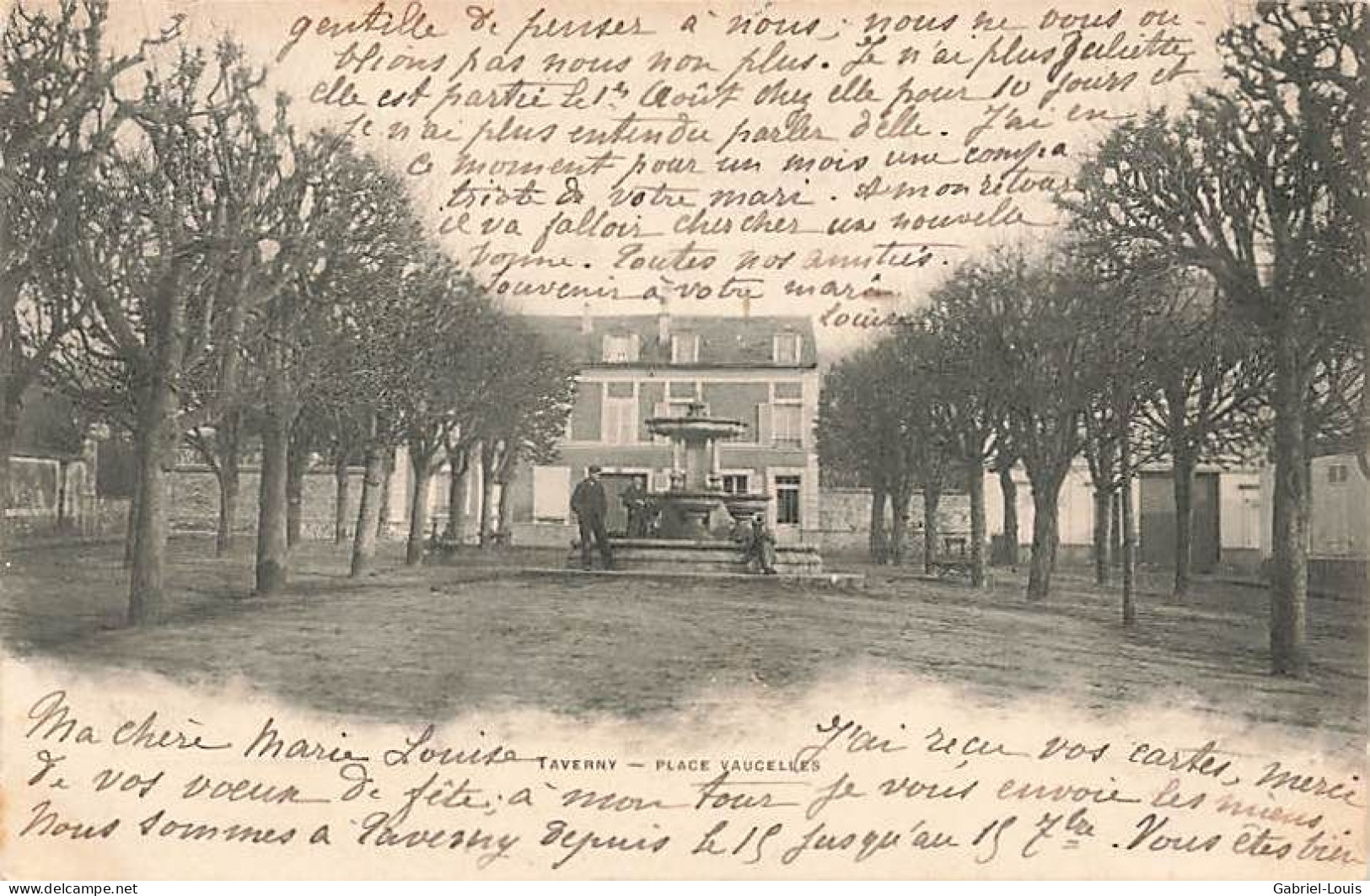 Taverny Place Vaucelles Cachet Versoix 1903 - Taverny