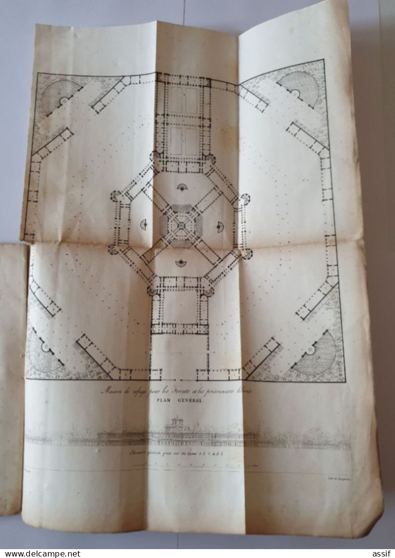 PROJET ETABLISSEMENT FORCATS PRISON PRISONNIERS FRESNEL 1827 / défauts