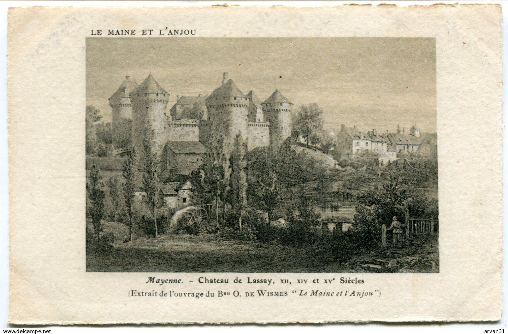 CHÂTEAU  De LASSAY -  XII,  XIV Et XV° Siècles   Par L' EDITEUR SUPRA - - Lassay Les Chateaux