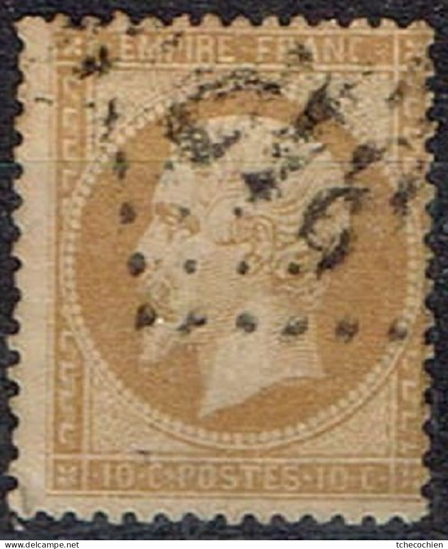 France - 1862 - Y&T N° 21, Oblitéré GC 347 Paris-Batignolle - 1862 Napoléon III