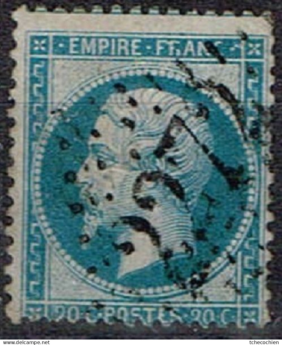 France - 1862 - Y&T N° 22, Oblitéré GC 2272 Maubeuge - 1862 Napoléon III