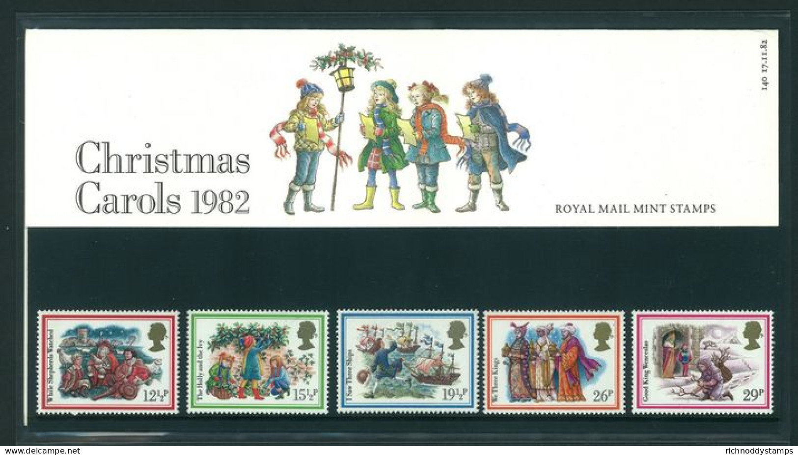 1982 Christmas. Carols Presentation Pack. - Presentation Packs