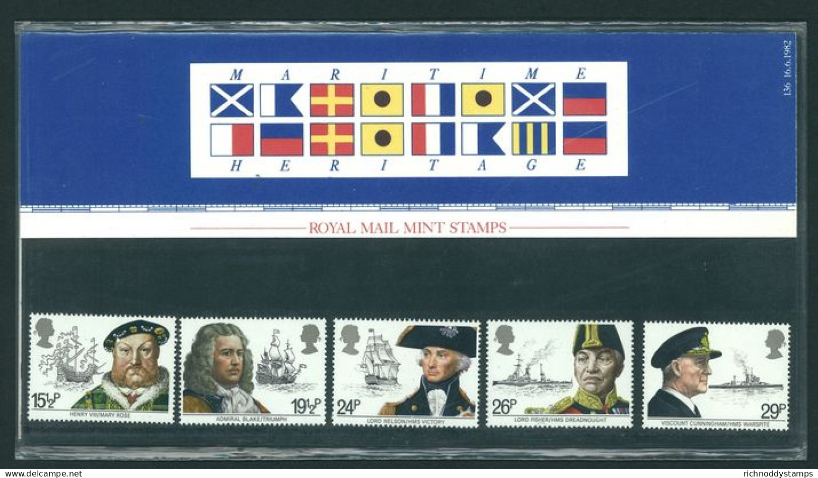 1982 Maritime Heritage Presentation Pack. - Presentation Packs