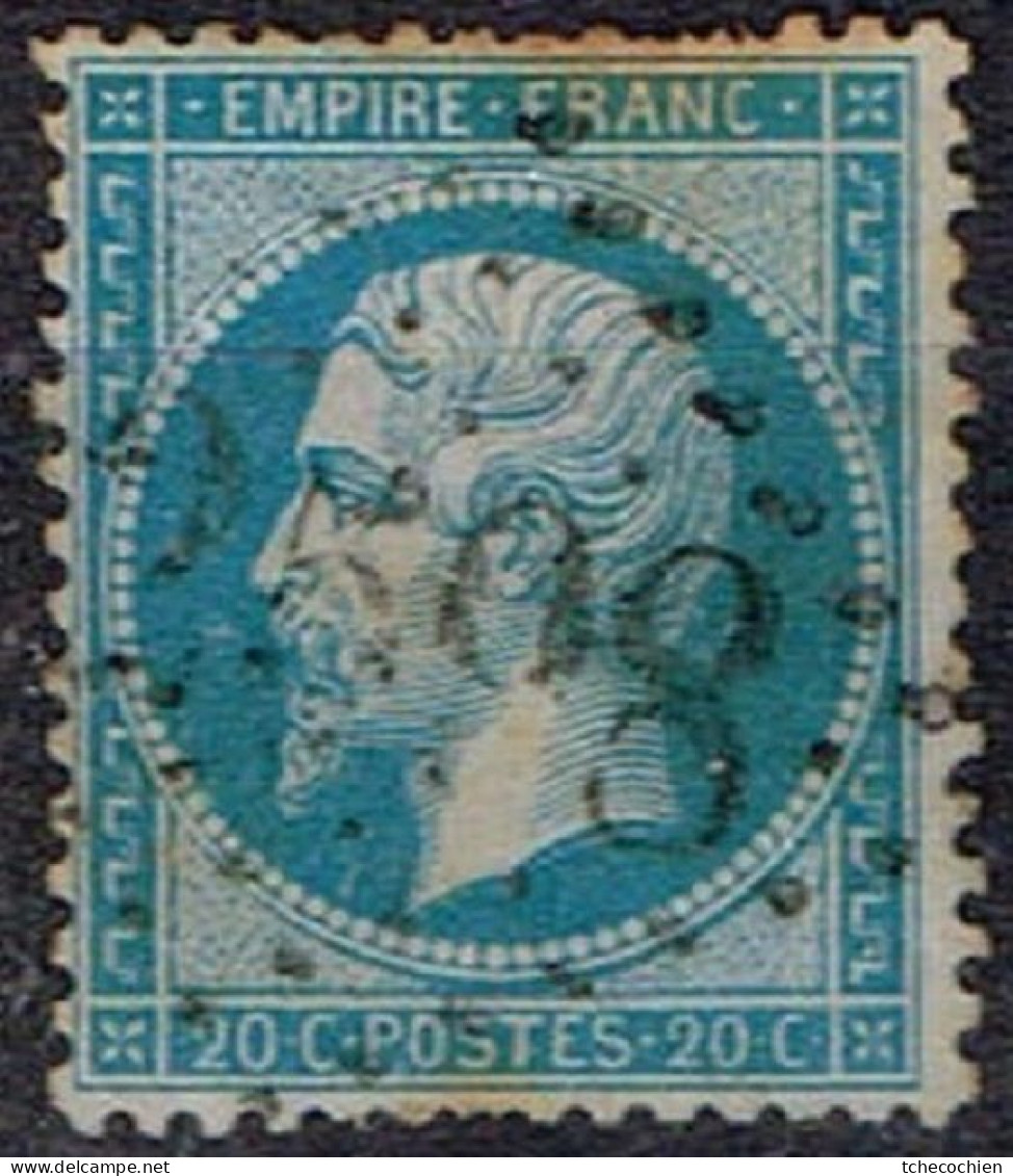 France - 1862 - Y&T N° 22, Oblitéré GC 2598 Nancy - 1862 Napoléon III