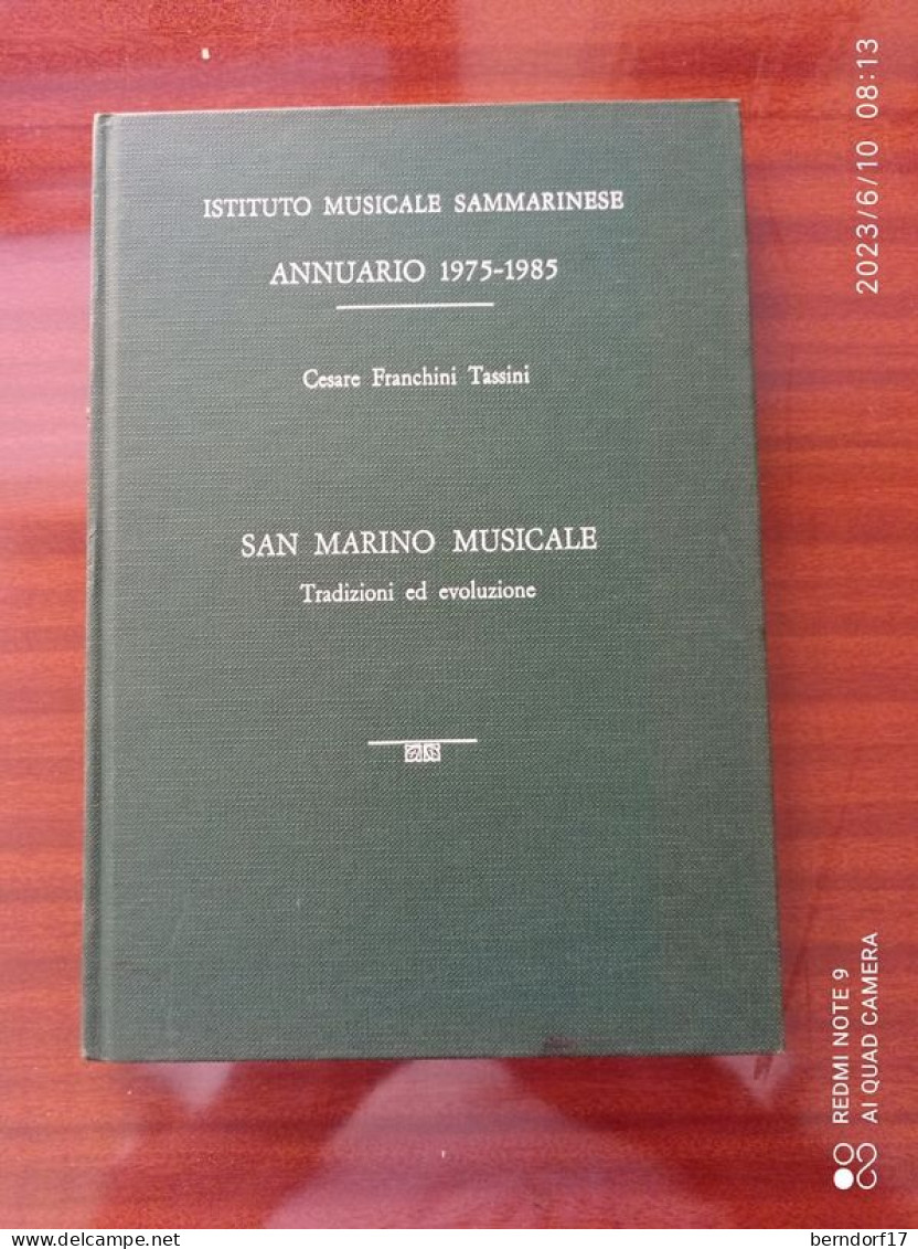 SAN MARINO - ISTITUTO MUSICALE SAMMARINESE - ANNUARIO 1975-1985 - Cinema Y Música