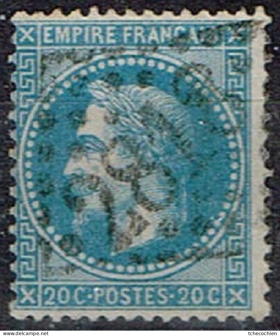 France - 1862 - Y&T N° 22, Oblitéré GC 2818 Perpignan - 1862 Napoléon III