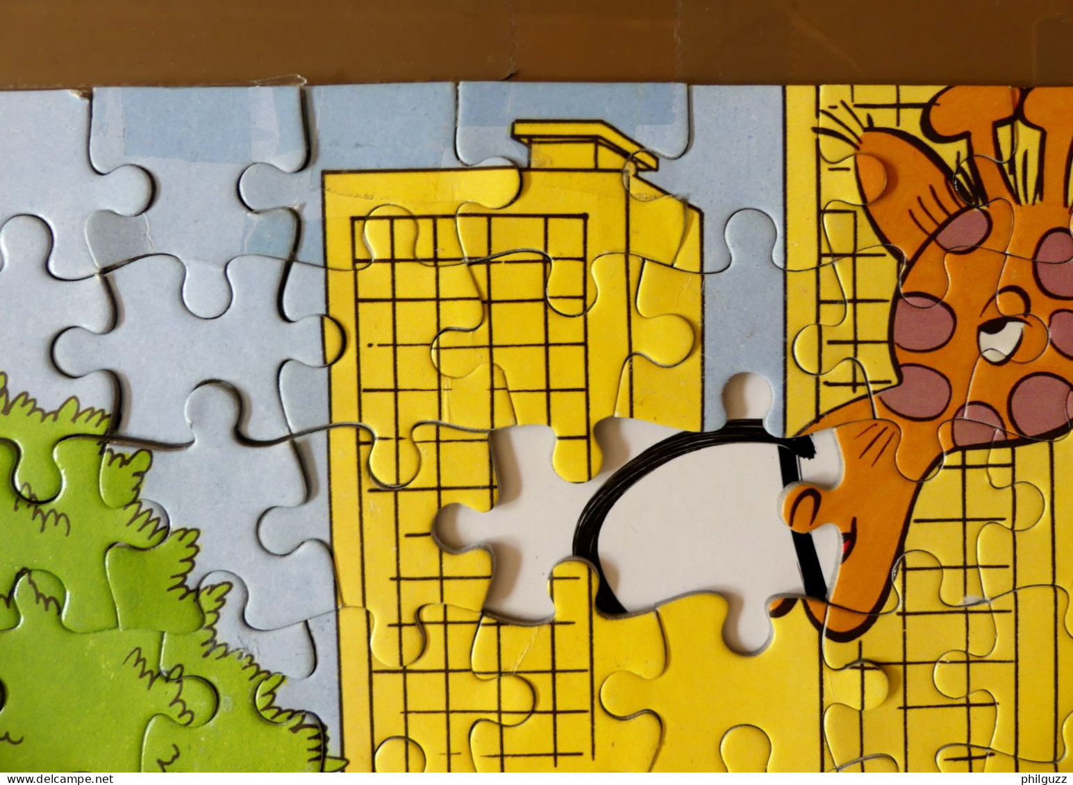 RARE Puzzle MB 280 Pièces 1985 - PIF - AU ZOO INCOMPLET Manque  Pièces - Puzzles