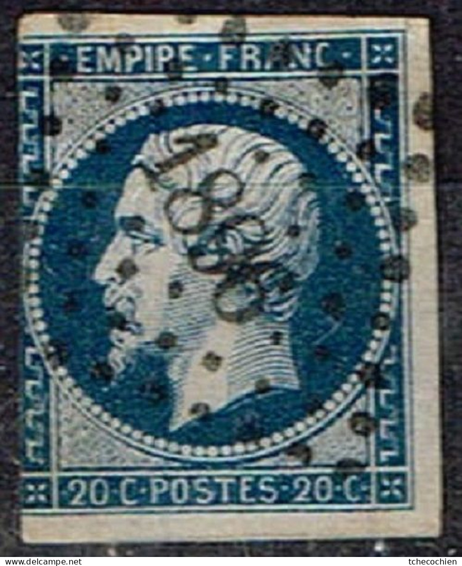 France - 1853 - Y&T N° 14 Aa, Oblitéré PC 1896 Marseille - 1862 Napoléon III