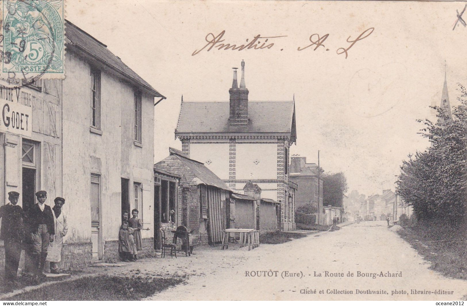 [27] Eure . Routot. La Route De Bourg Achard - Routot