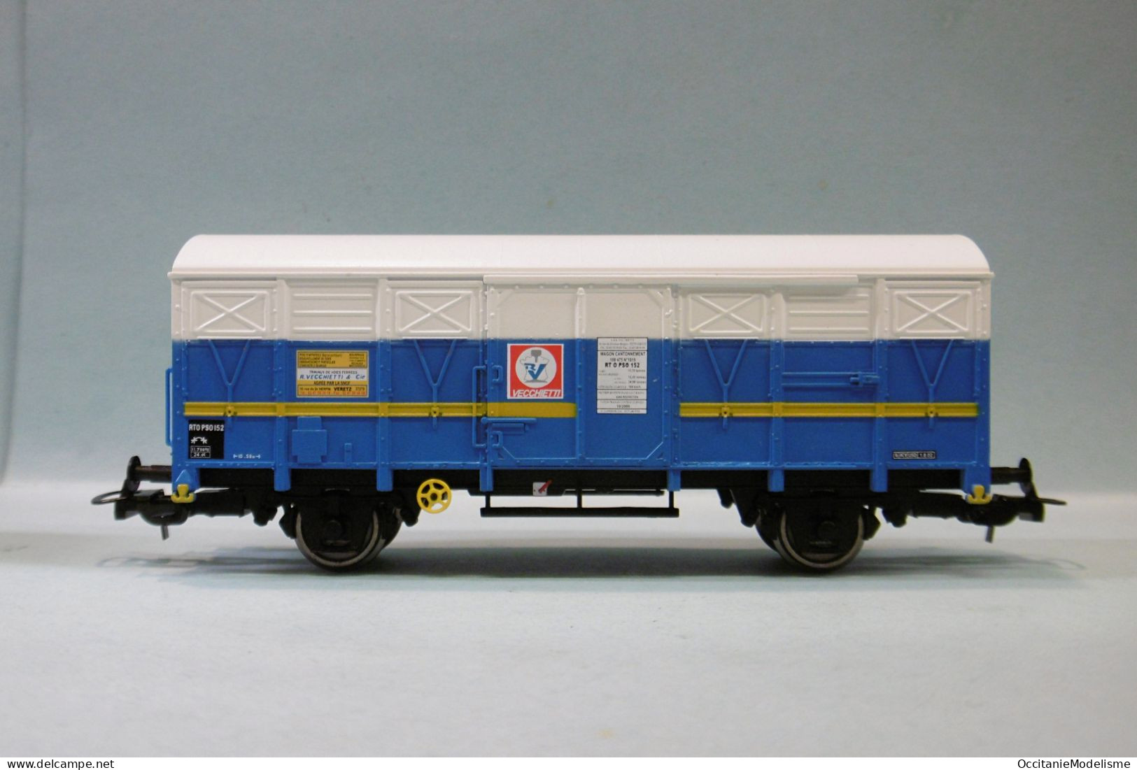 Piko - Coffret 3 WAGONS COUVERT Gs 4 Vecchietti ép. V Réf. 96622 BO HO 1/87 - Coches De Mercancía