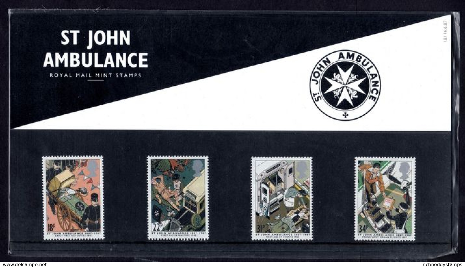 1987 Centenary Of St. John Ambulance Brigade Presentation Pack. - Presentation Packs