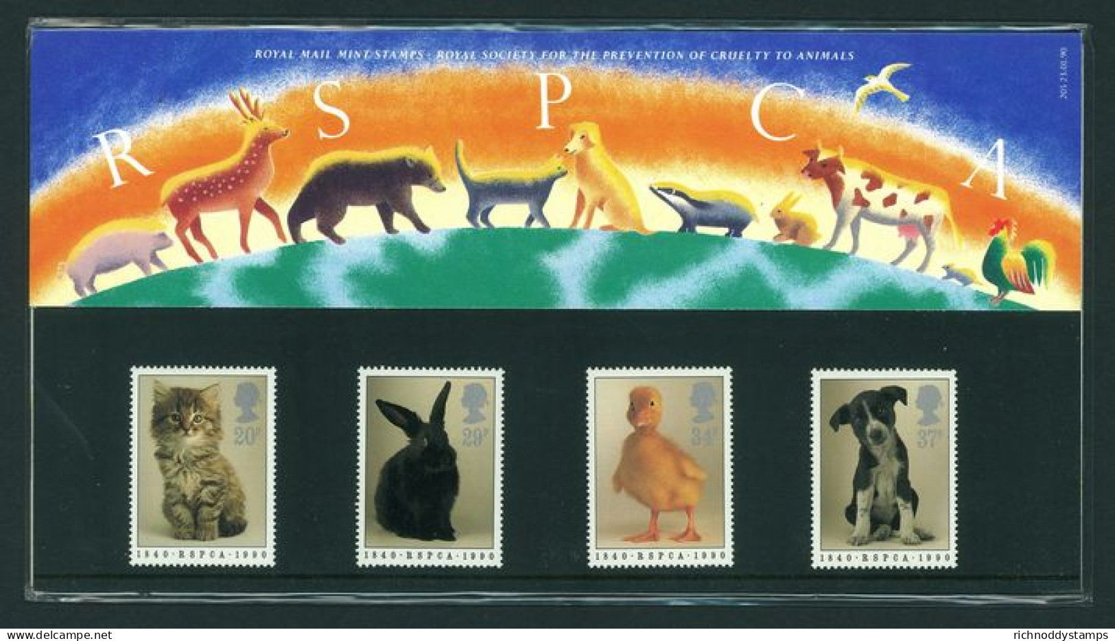 1990 150th Anniv Of Royal Society For Prevention Of Cruelty To Animals Presentation Pack. - Presentation Packs