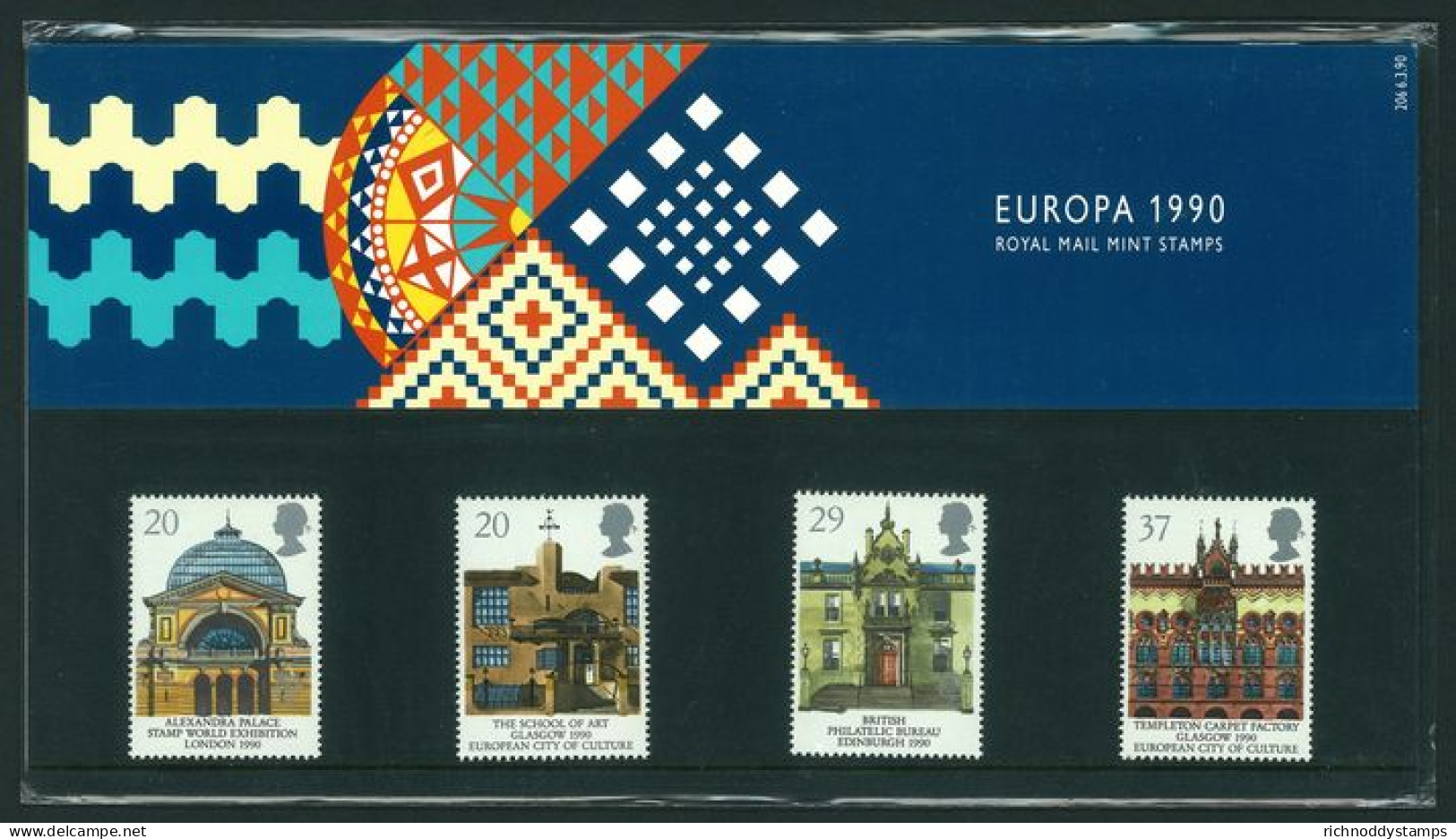 1990 Europa And Glasgow 1990 European City Of Culture Presentation Pack. - Presentation Packs