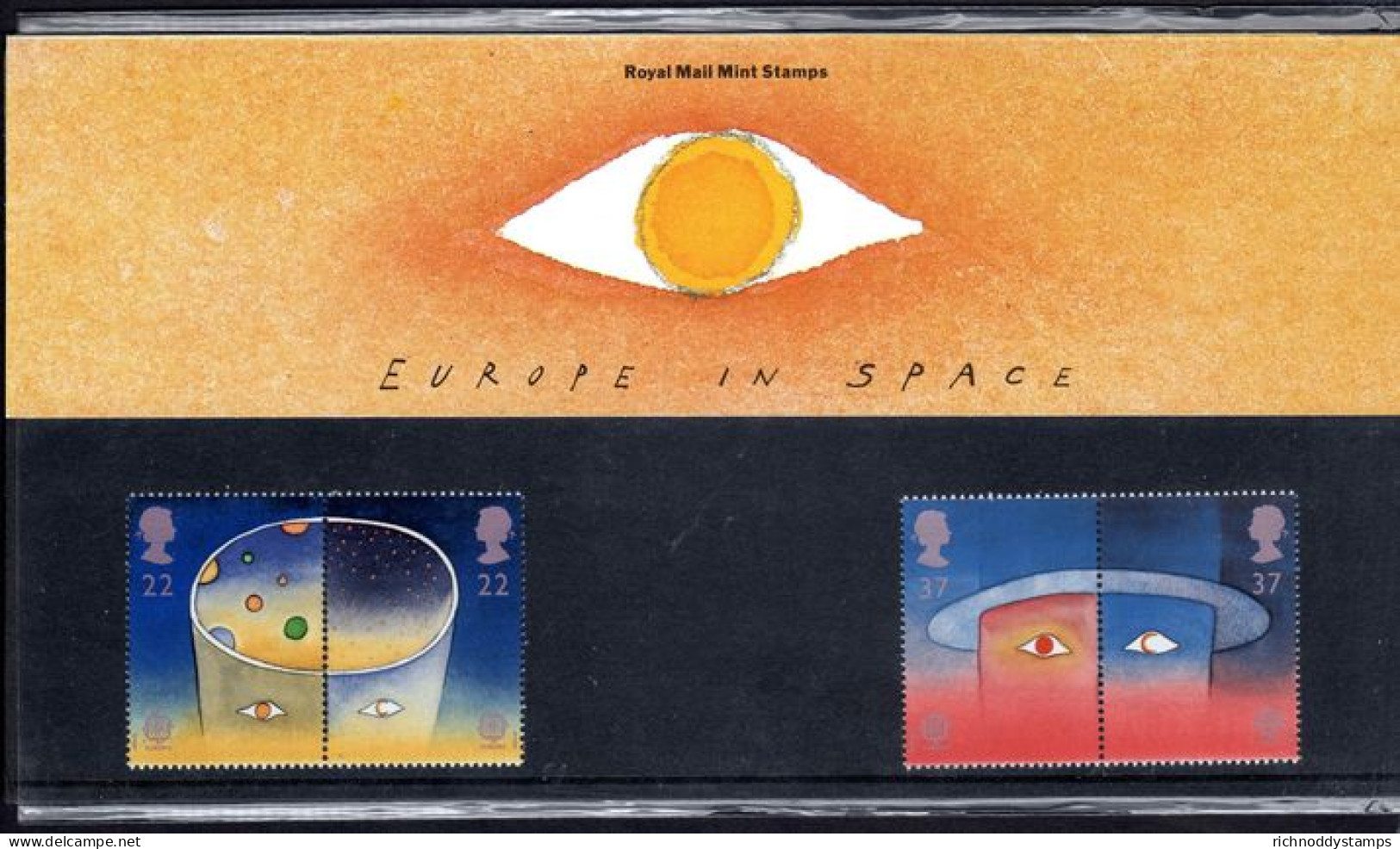 1991 Europa. Europe In Space Presentation Pack. - Presentation Packs