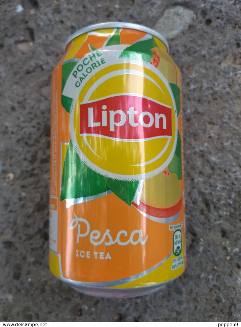 Lattina Italia - Lipton Tea Pesca - 33 Cl. -  Vuota - Blikken