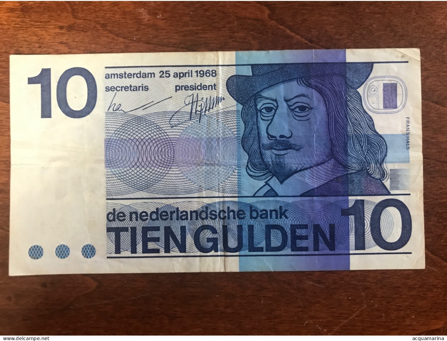 NEDERLAND 10 GULDEN 25.04.1968 CIRCULATED - 5 Gulden