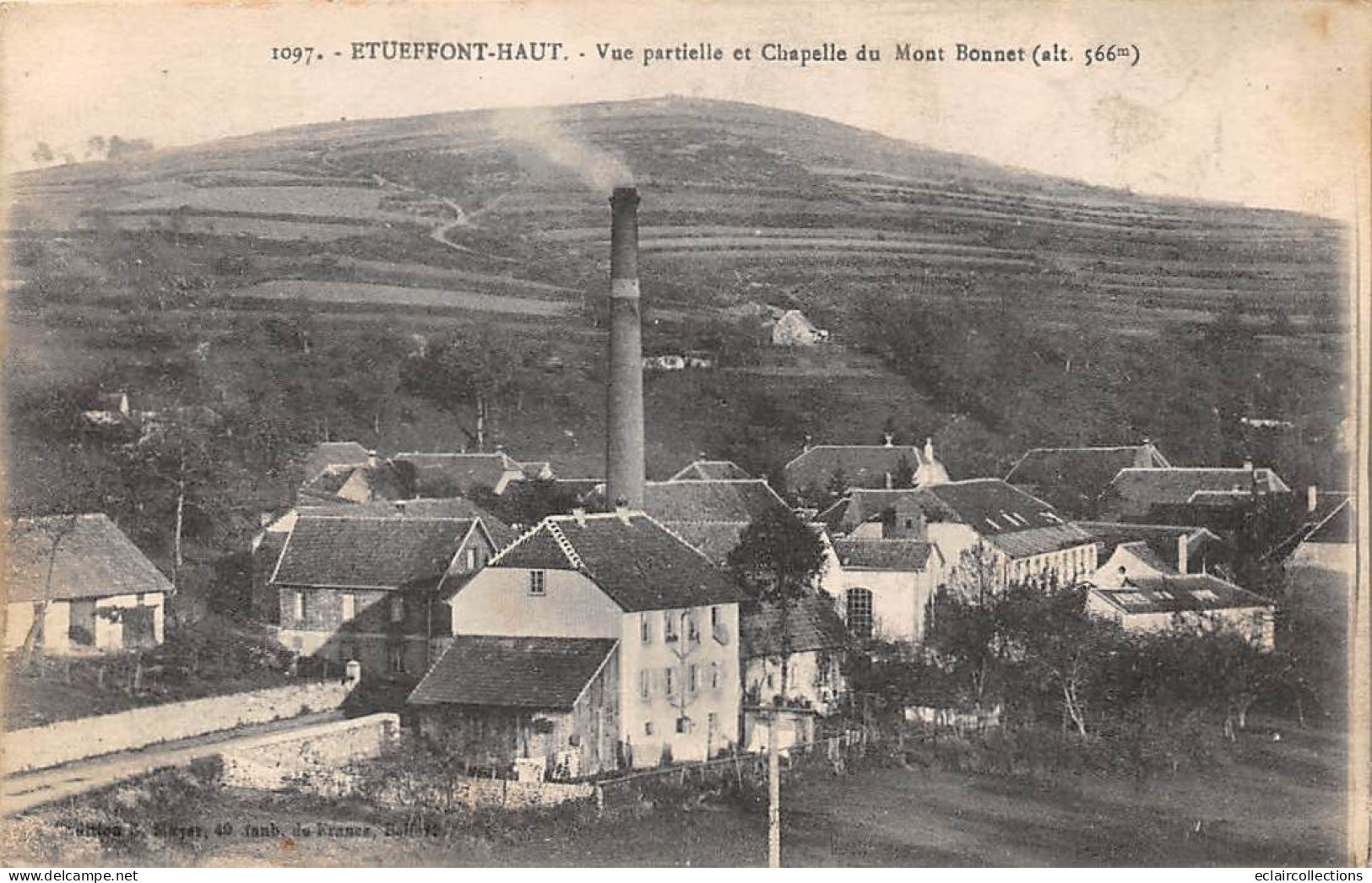 Etueffont Haut         90       Vue Générale Et Chapelle Du Mont Bonnet      (voir Scan) - Autres & Non Classés