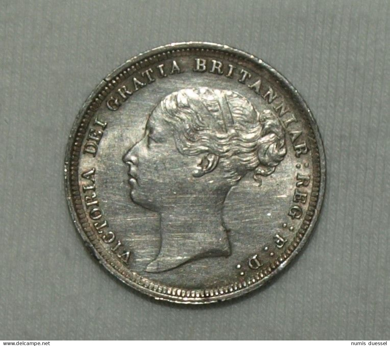 Silber/Silver Großbritannien/Great Britain Victoria Young Head, 1883, 6 Pence UNC - Otros & Sin Clasificación