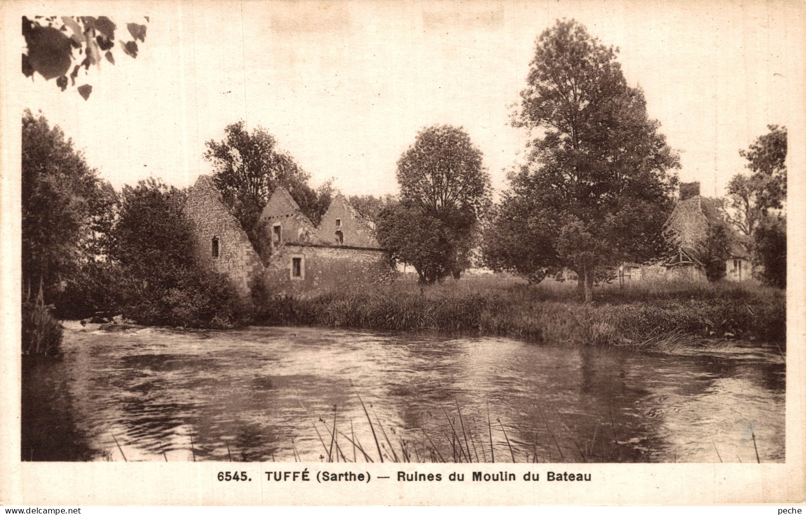 N°106002 -cpa Tuffé -ruines Du Moulin Du Bateau- - Watermolens