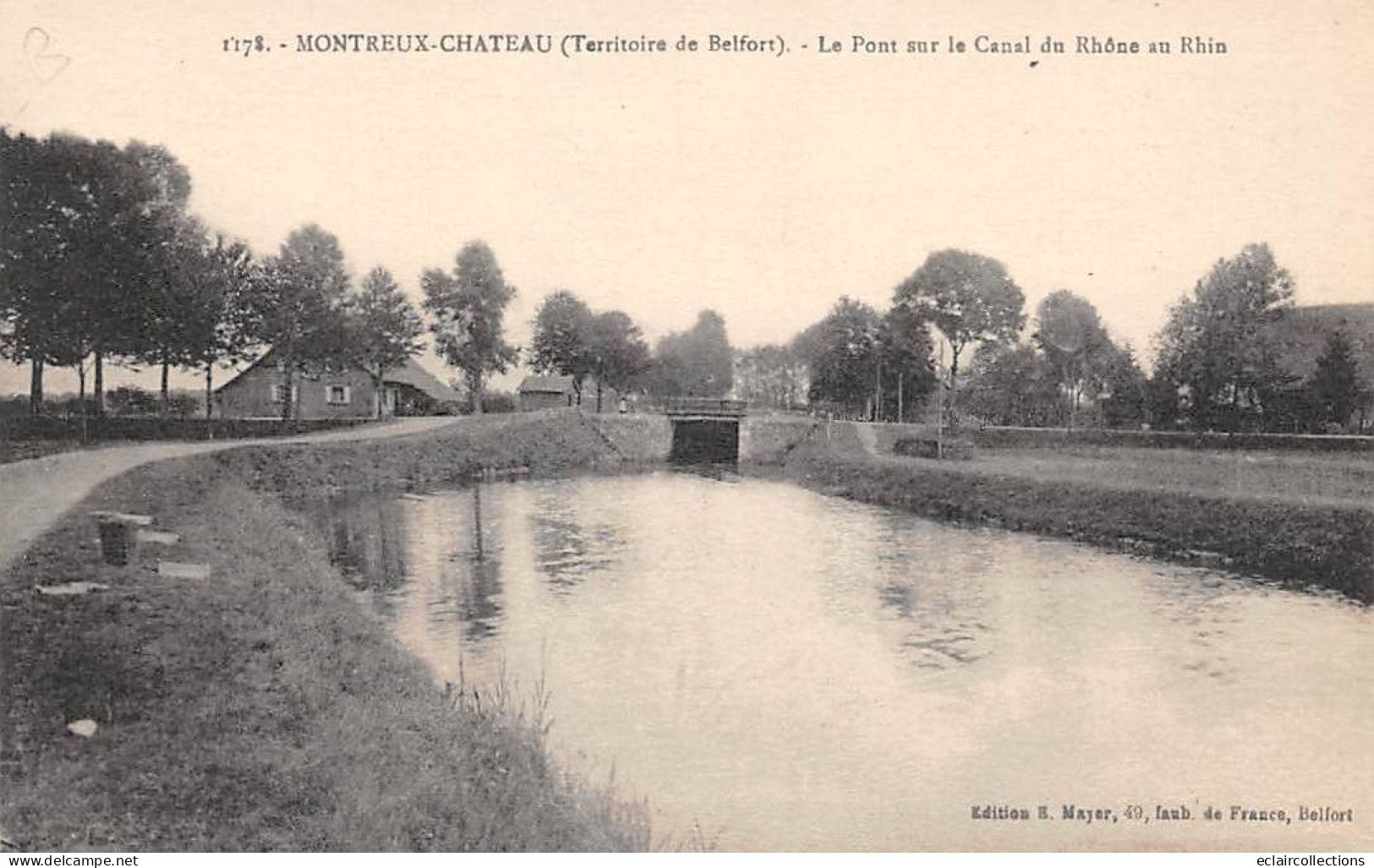 Montreux Vieux            90         Pont Sur Le Canal Du Rhône Au Rhin          (voir Scan) - Autres & Non Classés