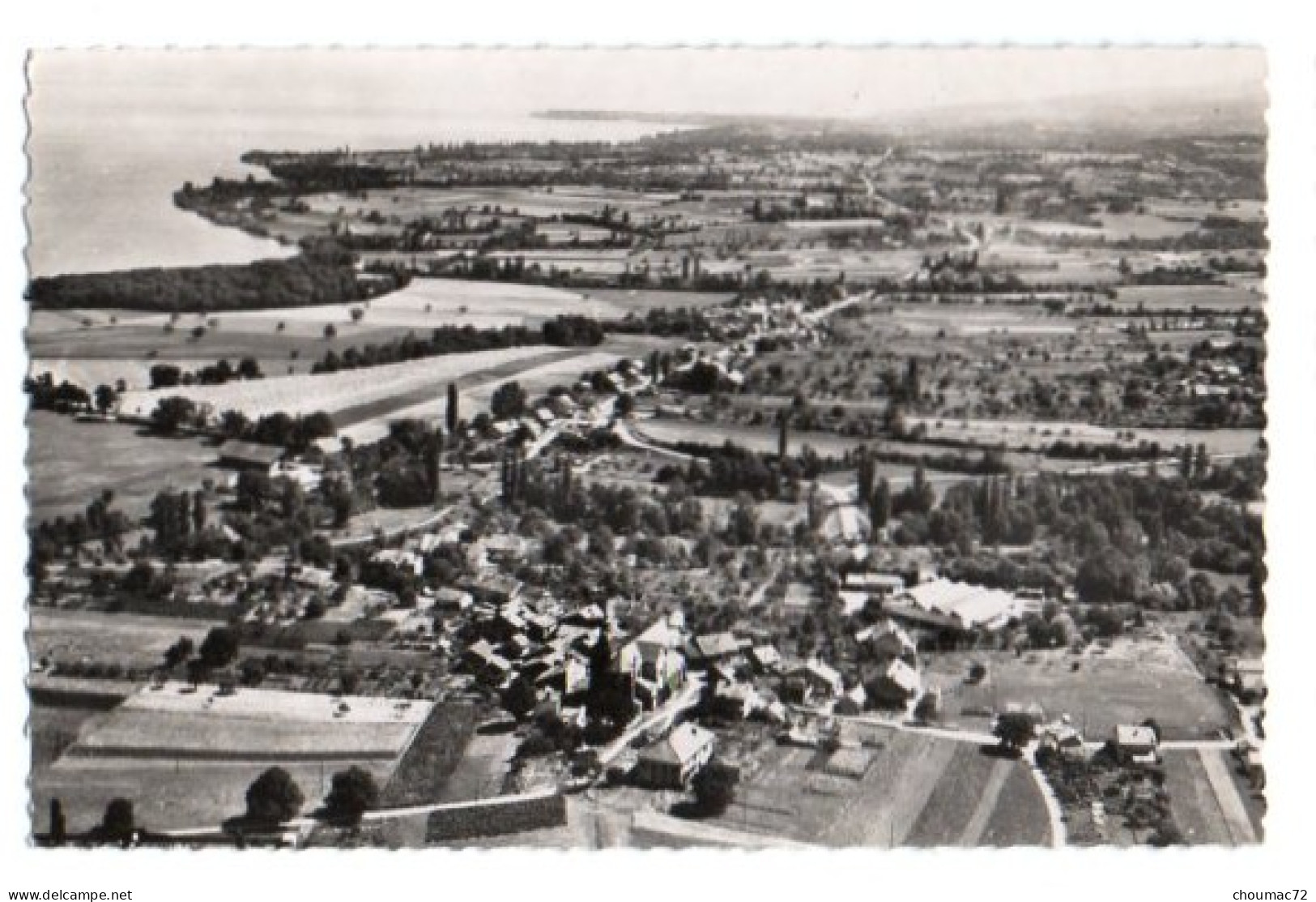 (74) 738, Sciez, Cellard 10235, Vue Générale Aérienne Et Lac Léman - Sciez