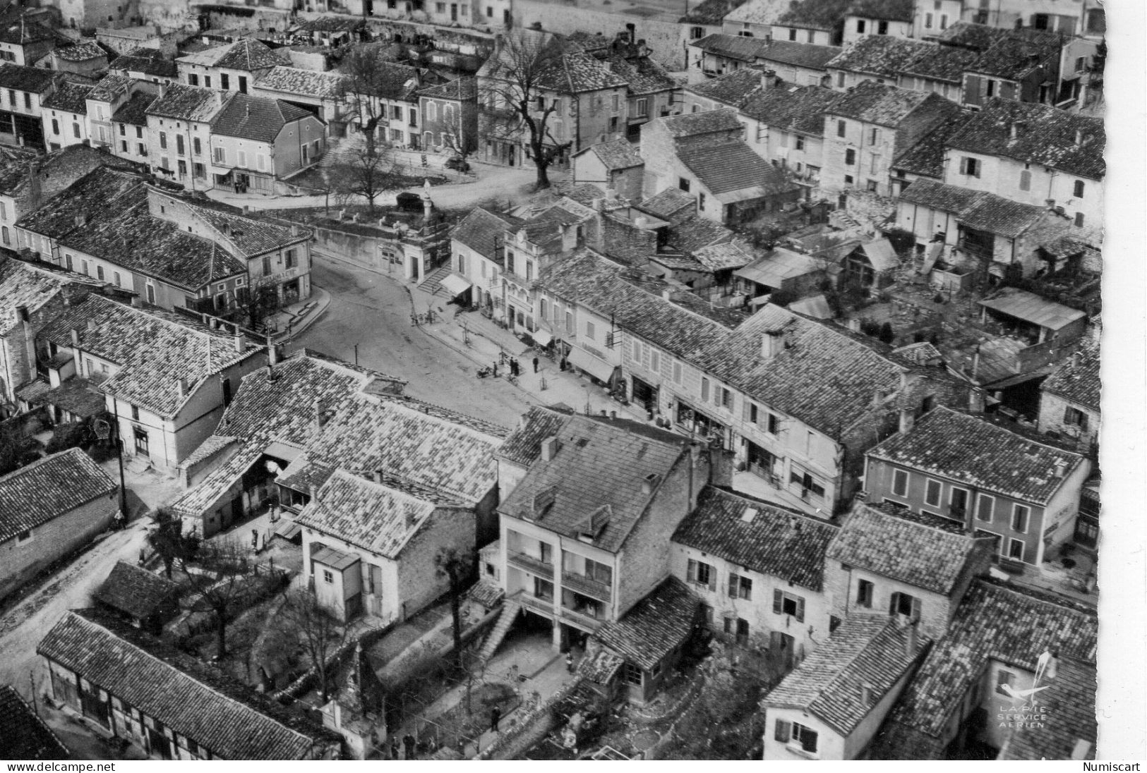 Lauzerte Vue Aérienne La Place - Lauzerte