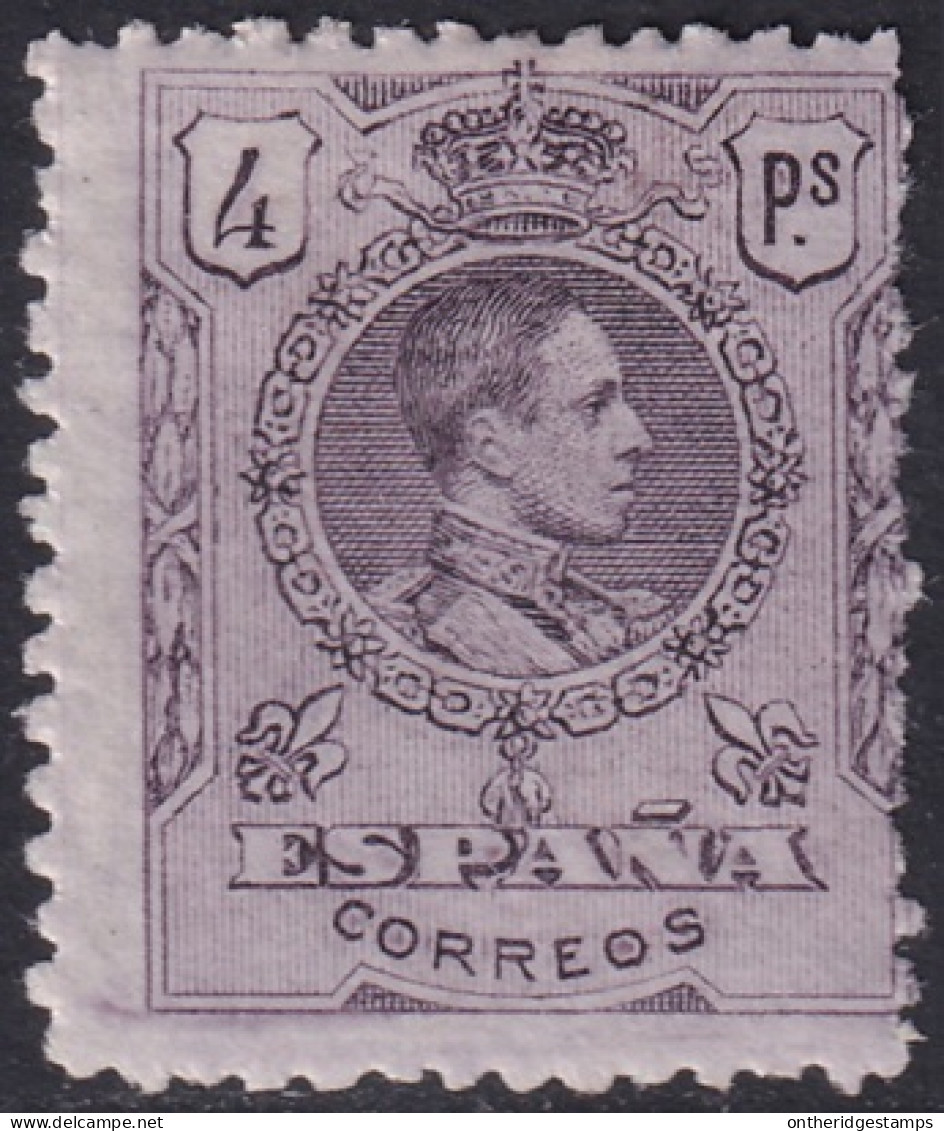 Spain 1909 Sc 307 España Ed 279 MH* Some Perf Damage - Nuevos