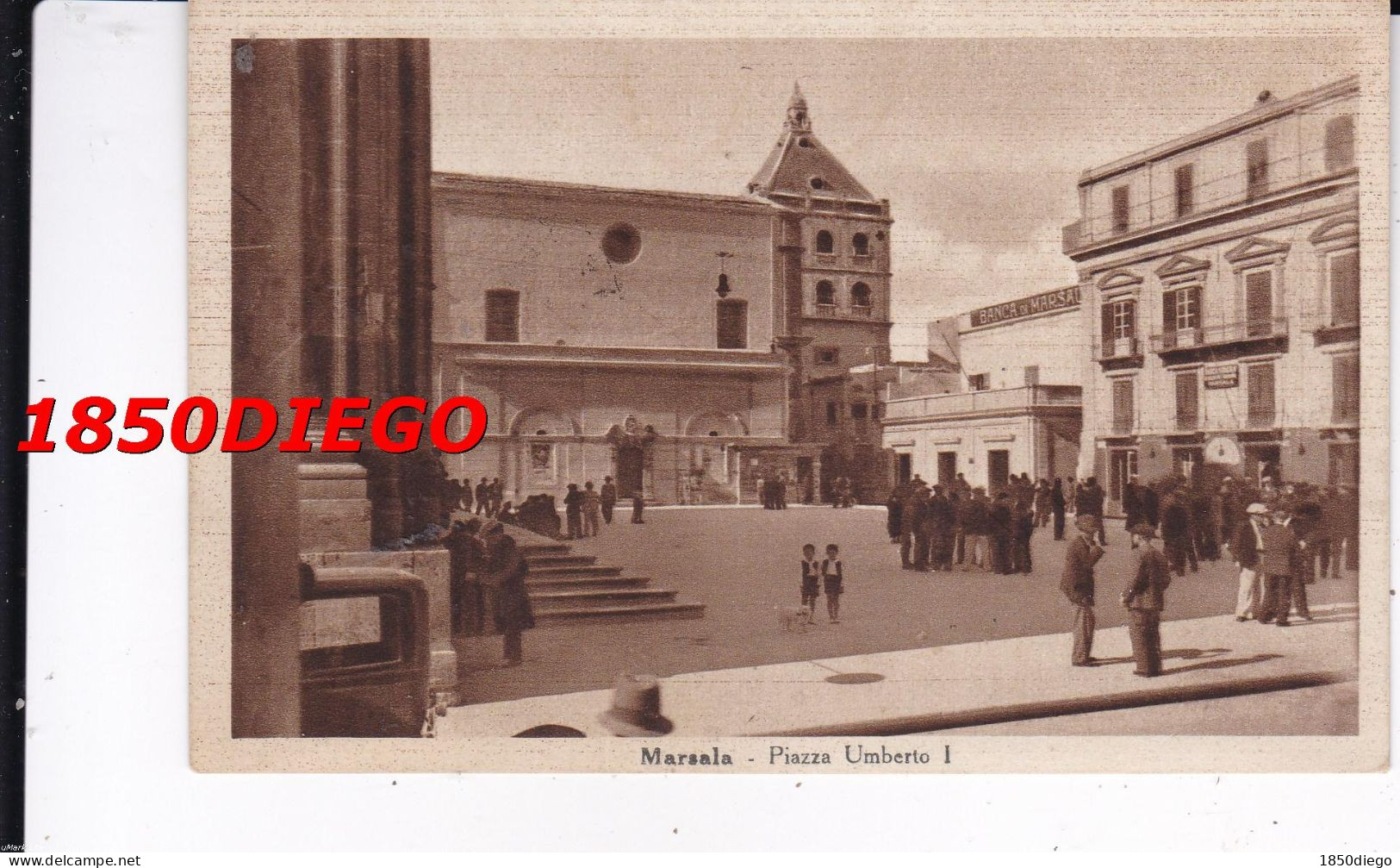 MARSALA - PIAZZA UMBERTO I  F/PICCOLO VIAGGIATA ANIMAZIONE - Marsala