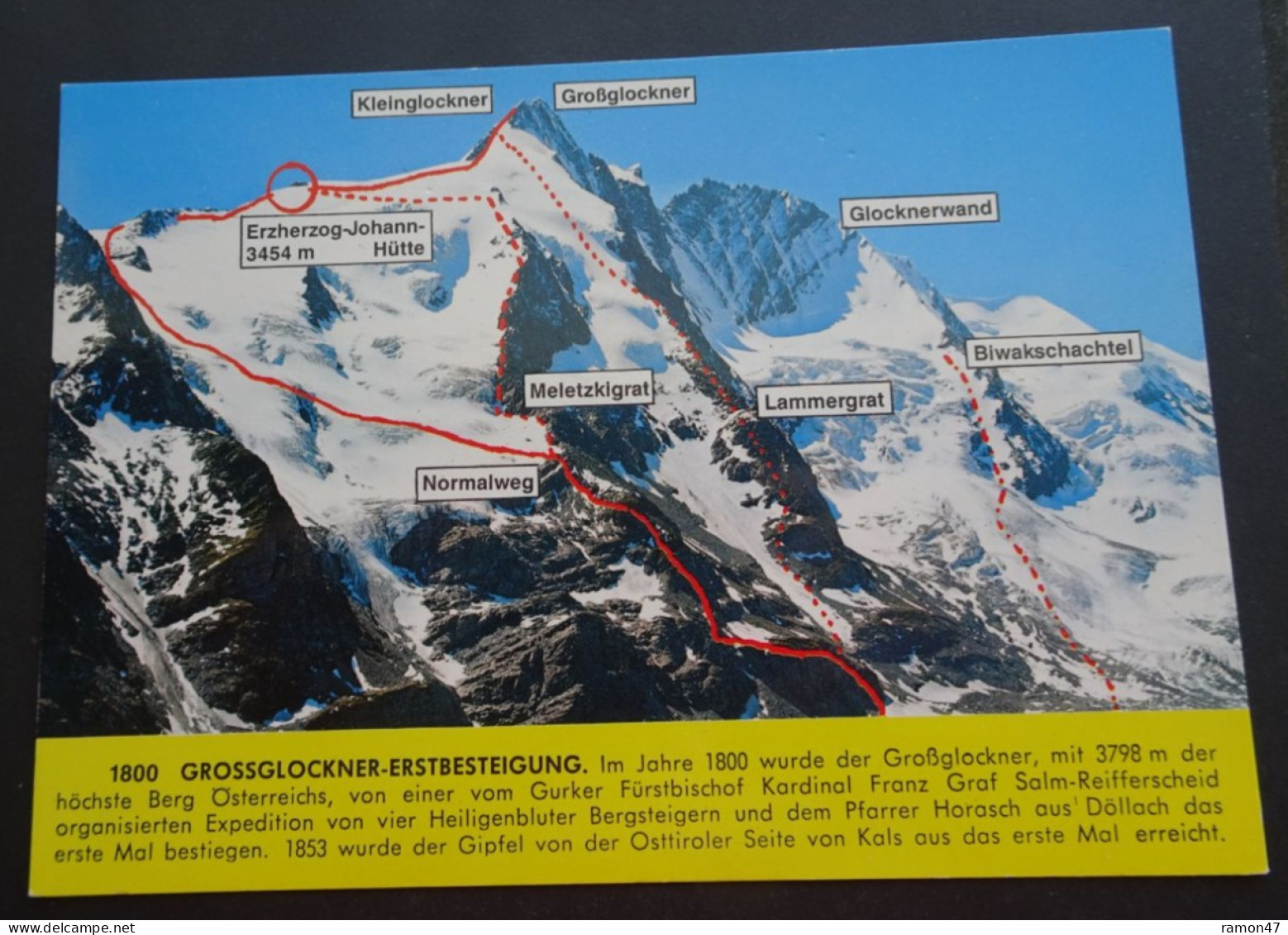 Grossglockner-Erstbesteigung Mit Touren Und Routen Für Bergsteiger - Verlag Glocknerwirt - # 1900-116 - Heiligenblut