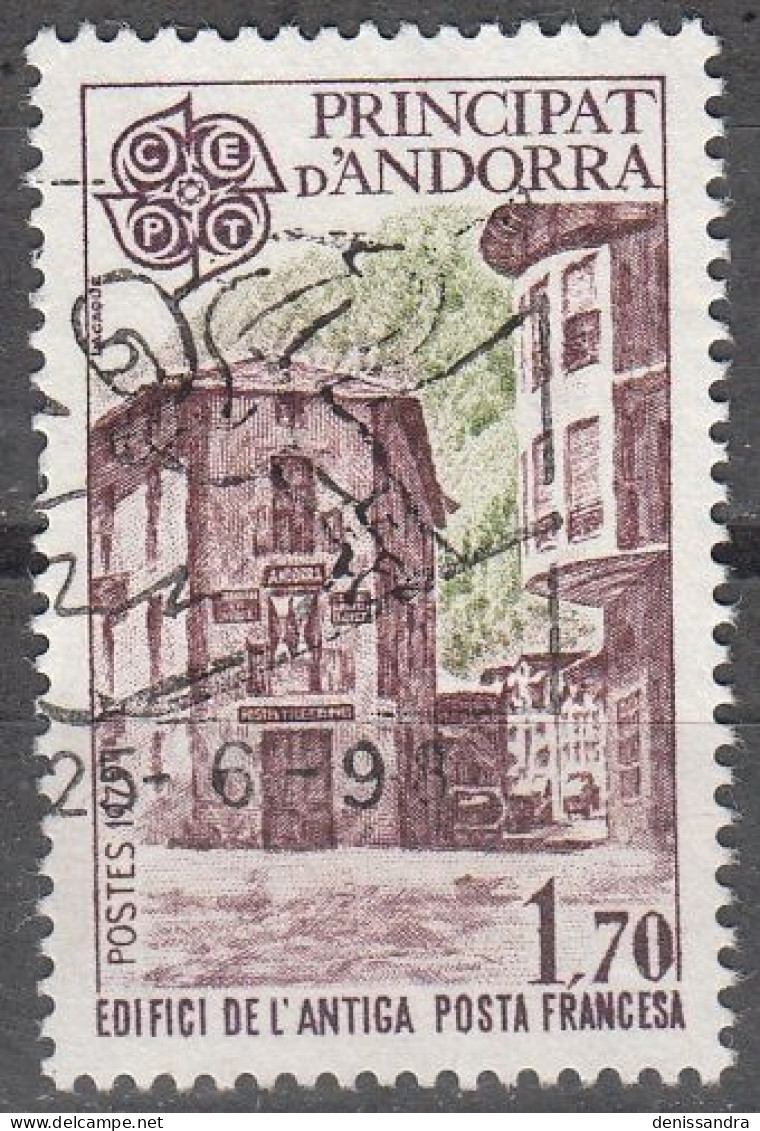 Andorre Français 1979 Michel 298 O Cote (2008) 4.00 € Europa CEPT Premier Bureau De Poste Français Cachet Rond - Usados