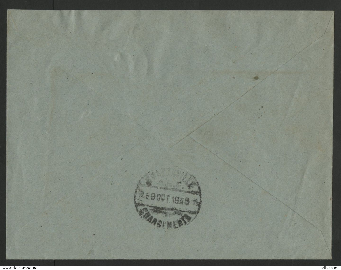 CONGO RECOMMANDE DE FORTUNE En 1948, DOLISIE BRAZAVILLE PARIS Timbres D'A. E. F. N° 226 + 217 TB - Covers & Documents