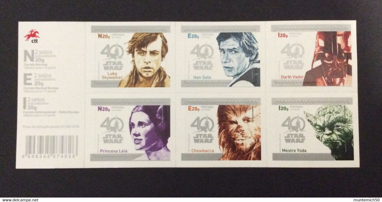 Portugal 2017 40 Years Of Star War Booklet MNH - Booklets